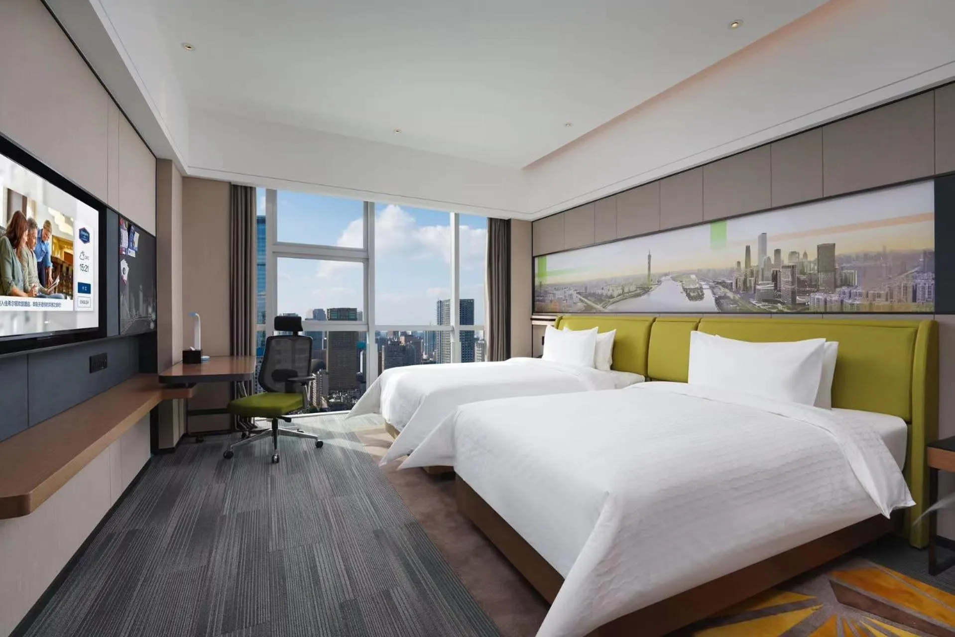 Bed in Hampton by Hilton Guangzhou Wenchong