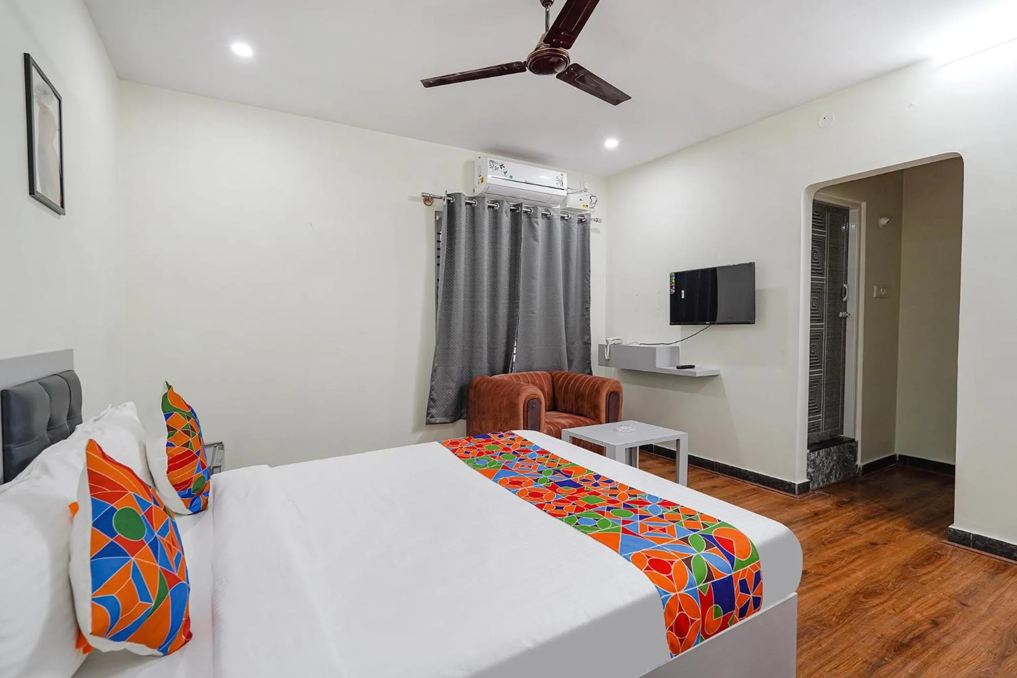 Bed in FabHotel Ivory Pearl - Nr Sony Signal