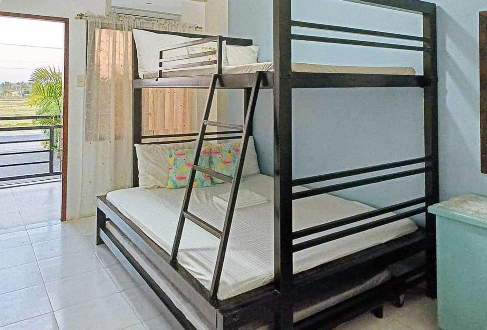 Balcony/Terrace, Bed in RedDoorz @ Mary Land Transient Alaminos Pangasinan