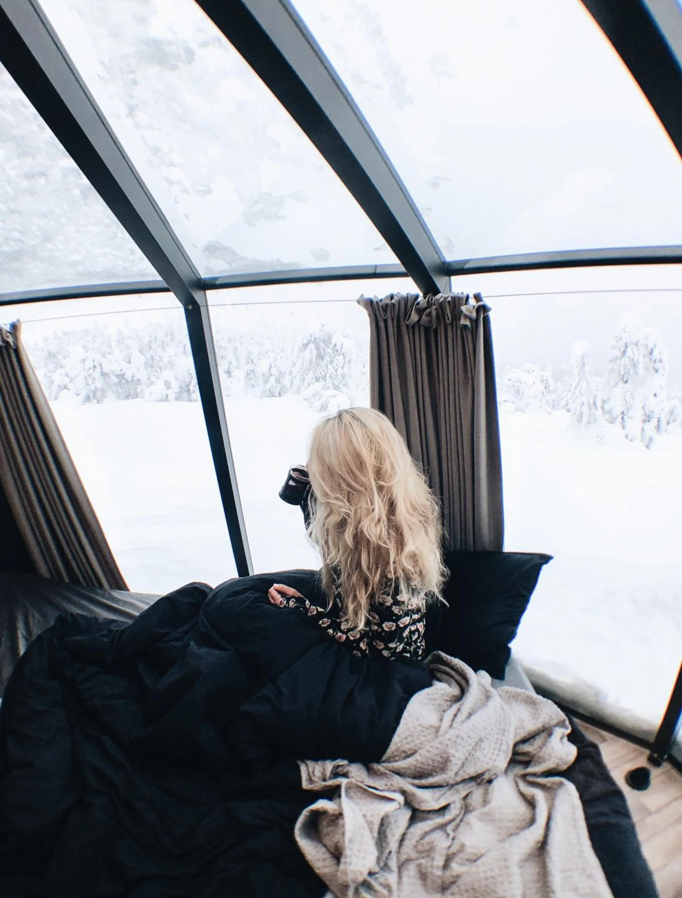 Bed in Aito Igloo & Spa Resort