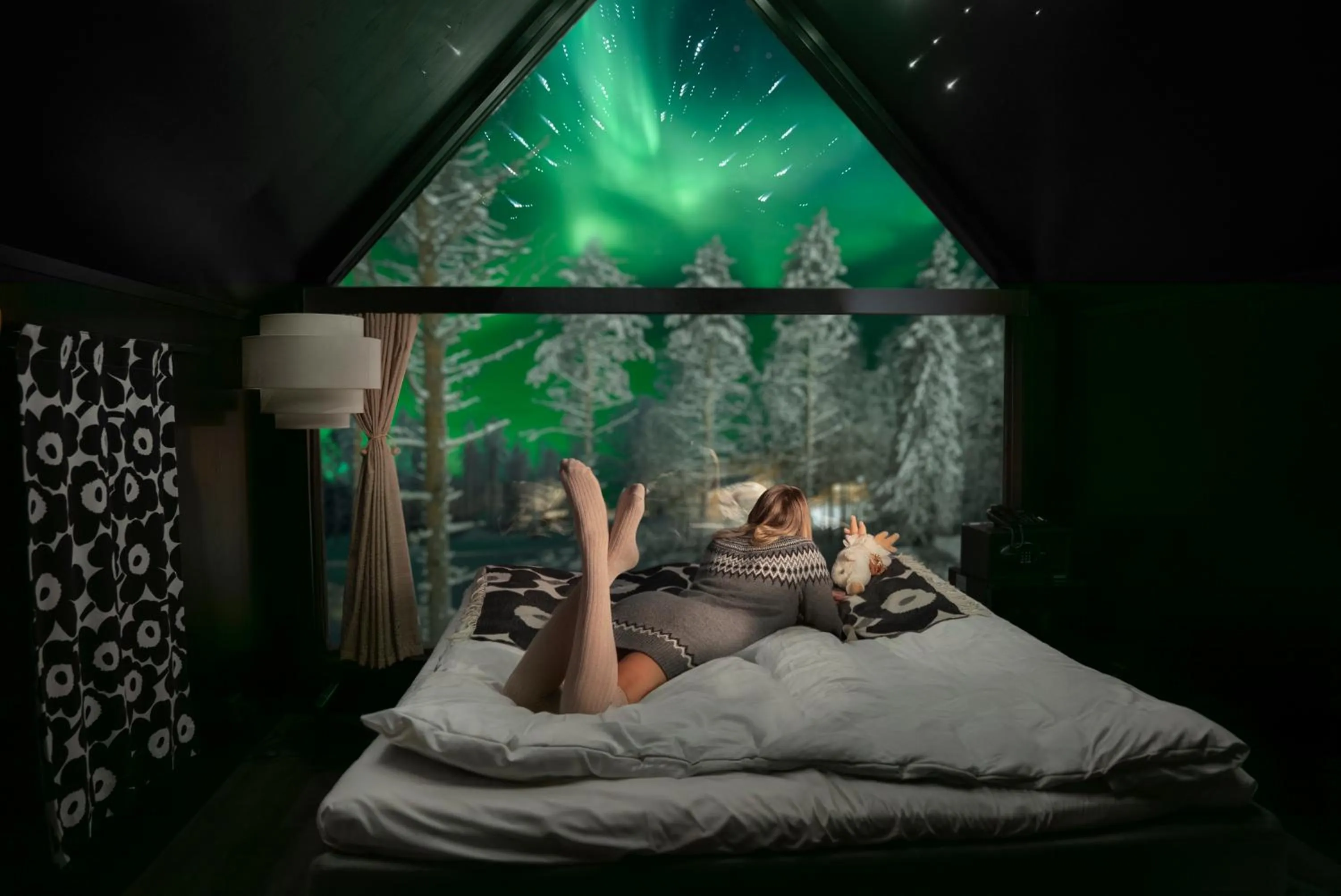 View (from property/room), Bed in Aito Igloo & Spa Resort