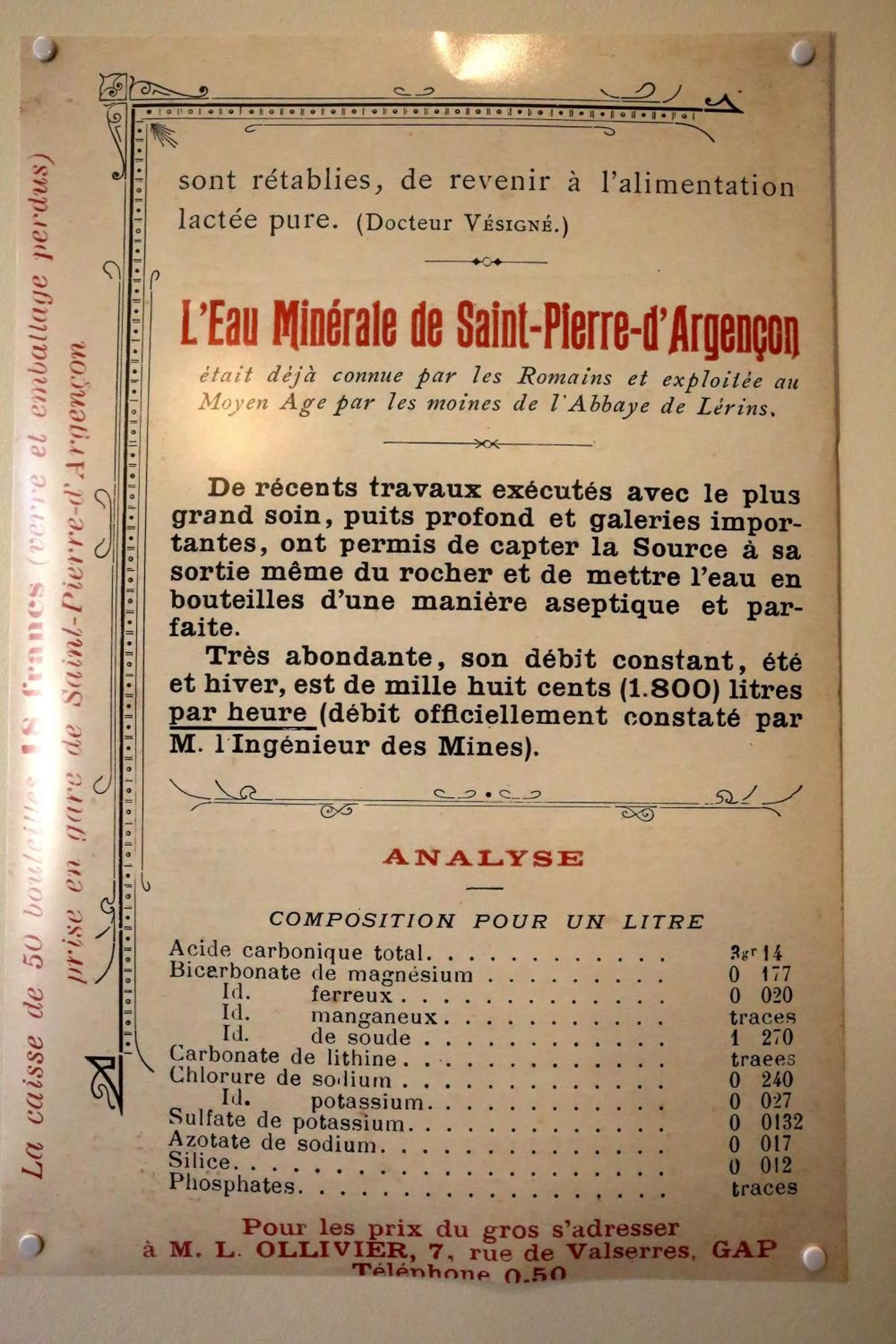 Decorative detail in Hotel La Font Vineuse & Spa