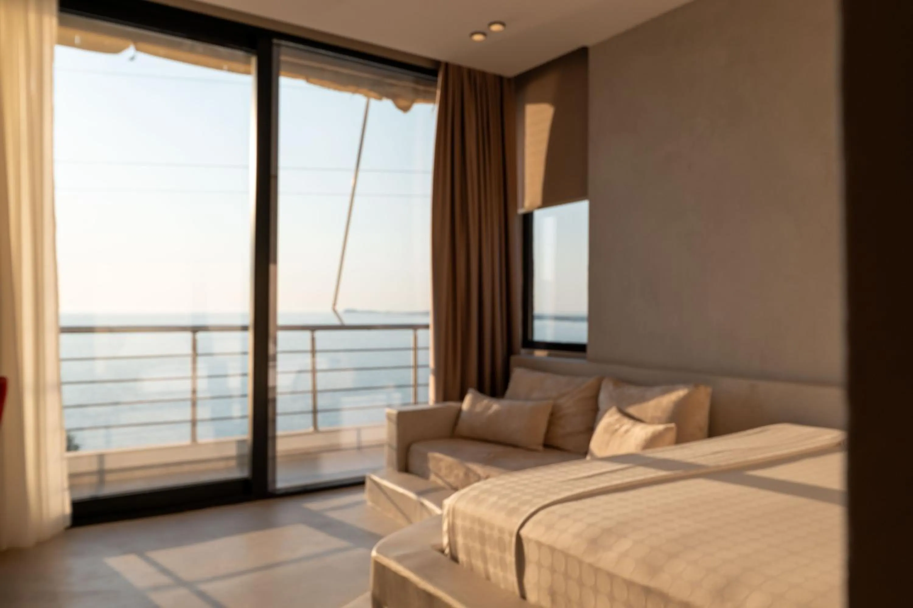 View (from property/room), Bed in Hotel Ble Ble Vlore