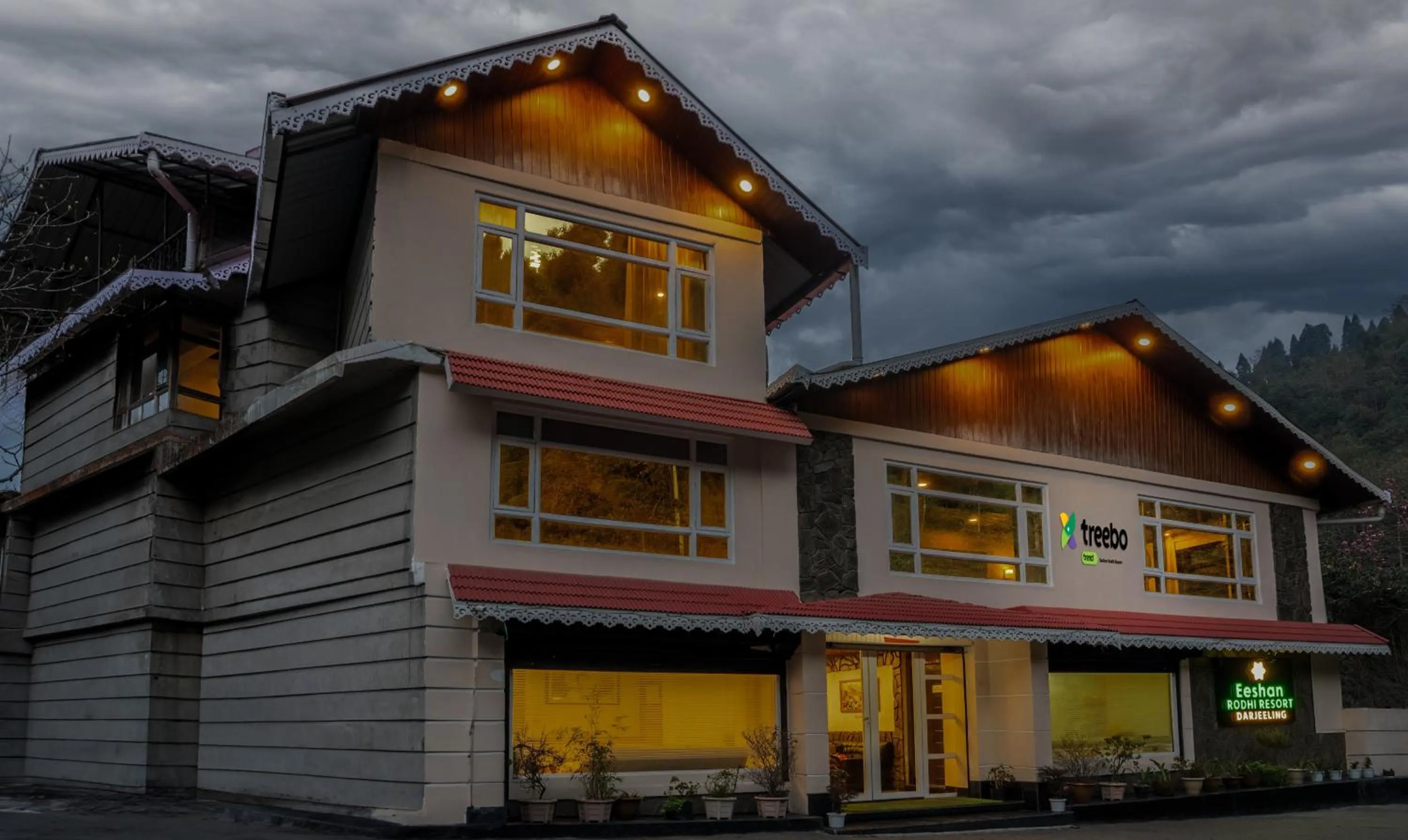 Facade/entrance in Treebo Eeshan Rodhi Resort, Darjeeling