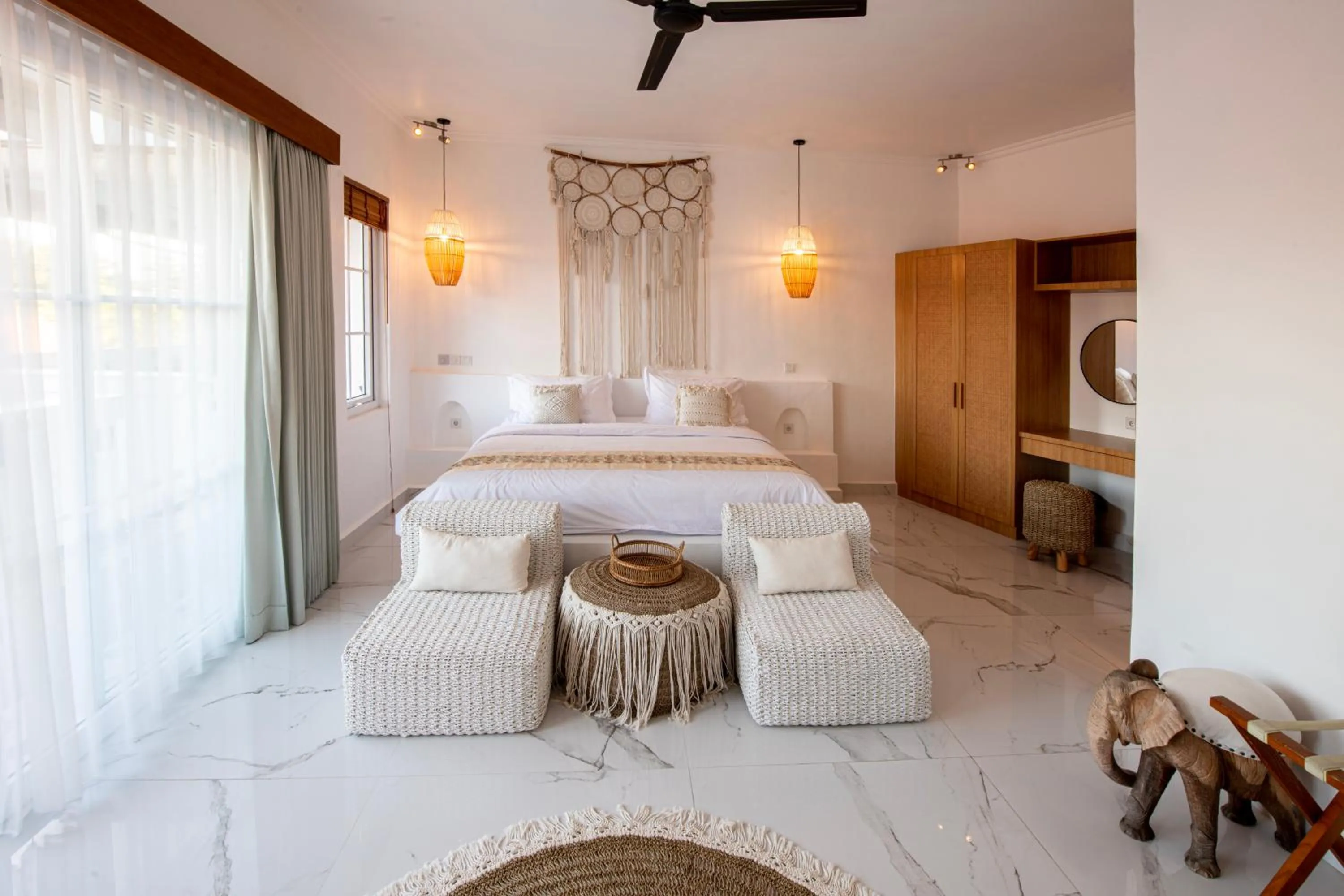Bed in Keramas Moonlight Villa
