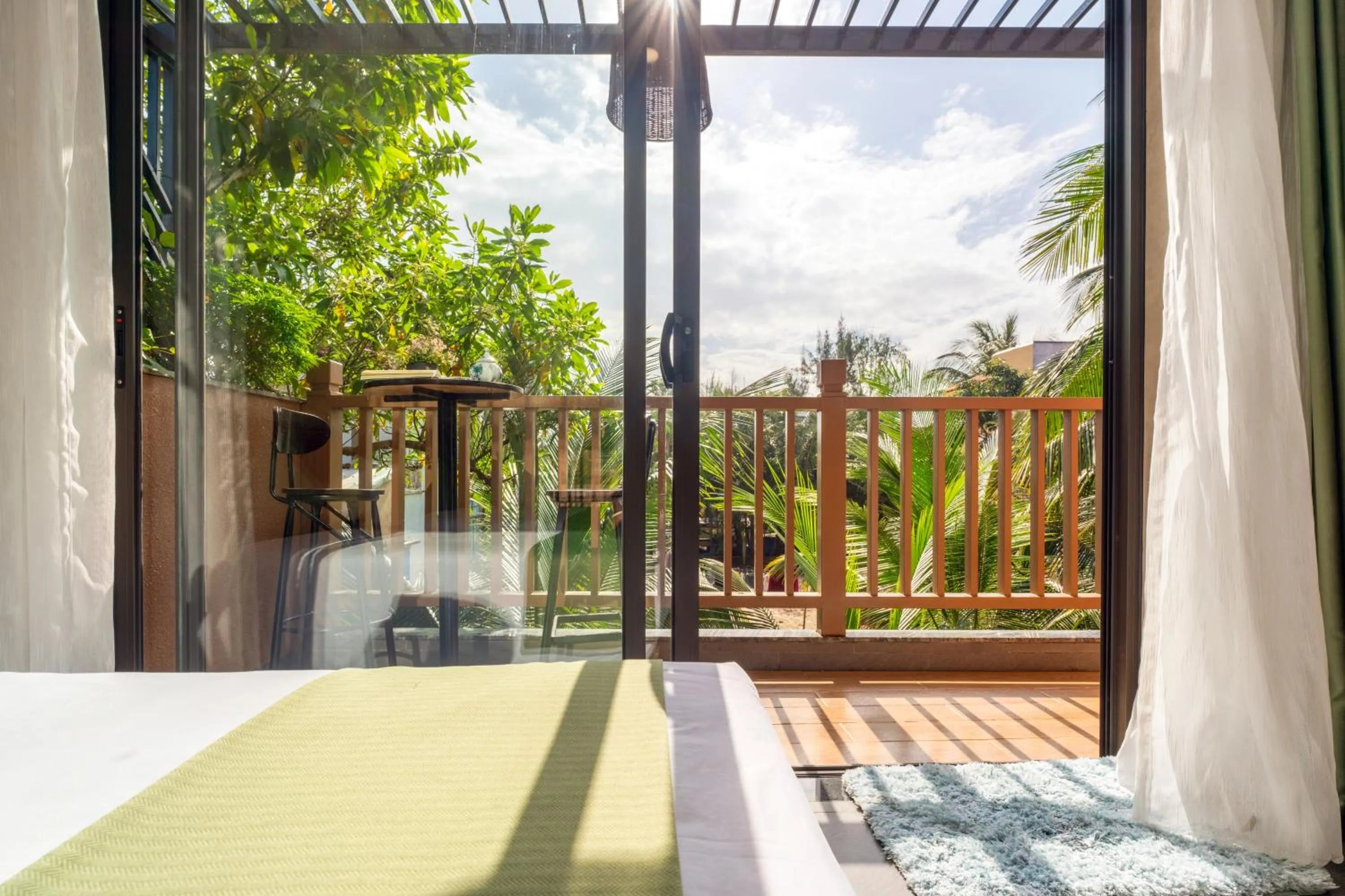Balcony/Terrace in The Linh Seaside Villa Hoi An