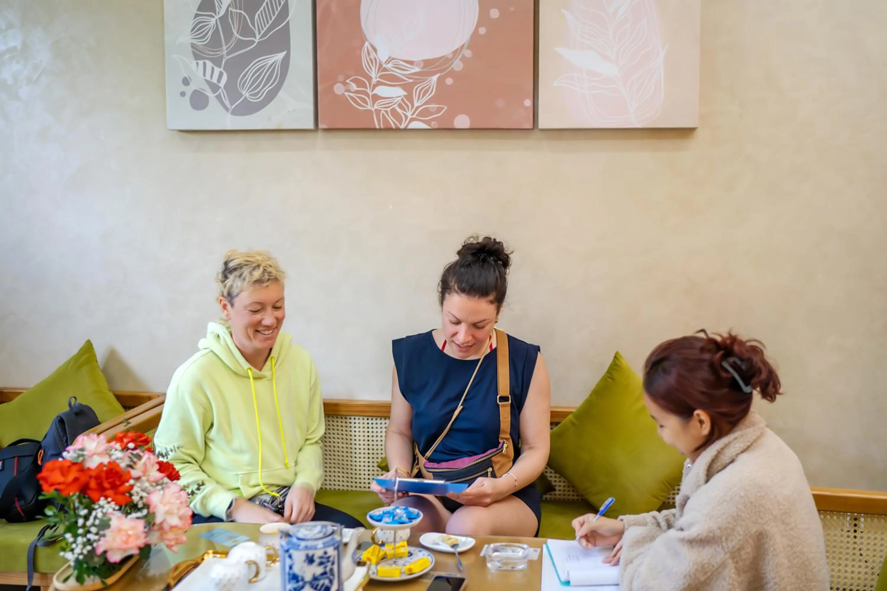 Lobby or reception in The Linh Seaside Villa Hoi An