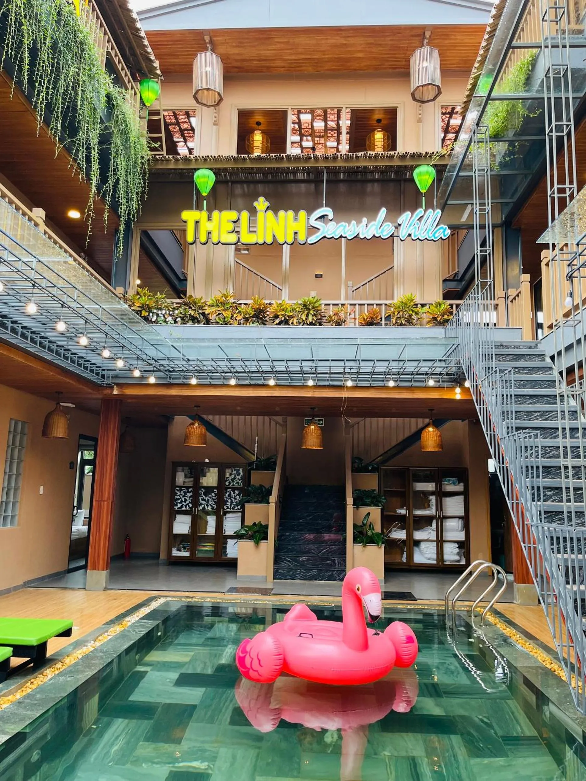 Swimming pool in The Linh Seaside Villa Hoi An