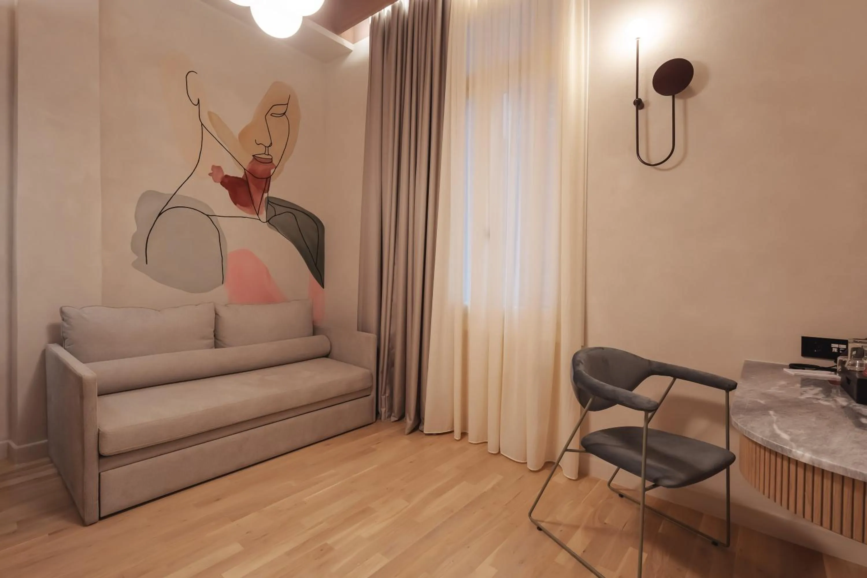 Seating area in Zenith Premium Suites