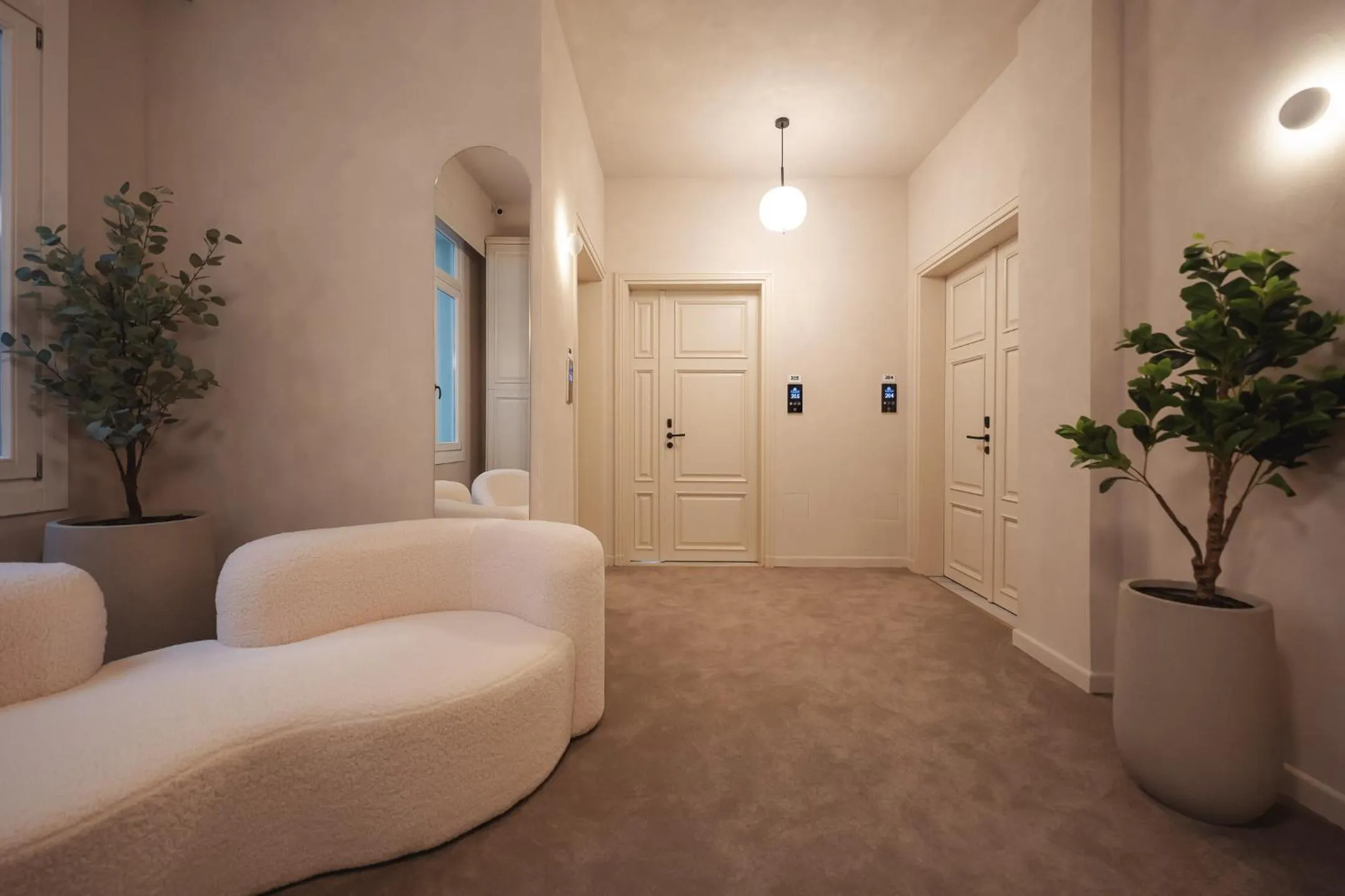 Seating area in Zenith Premium Suites