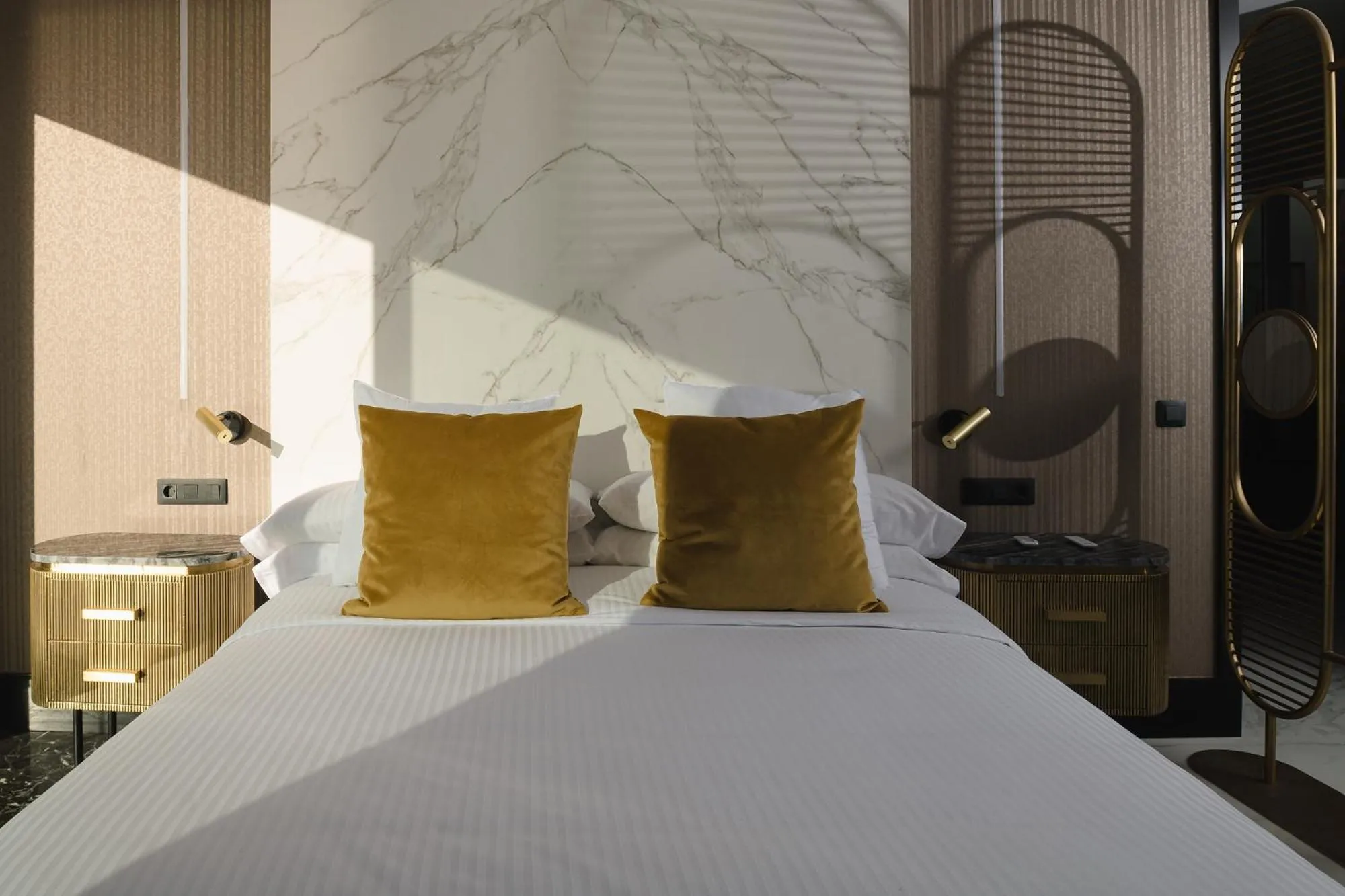 Bed in Blue Marina Suites - Boutique Apartments