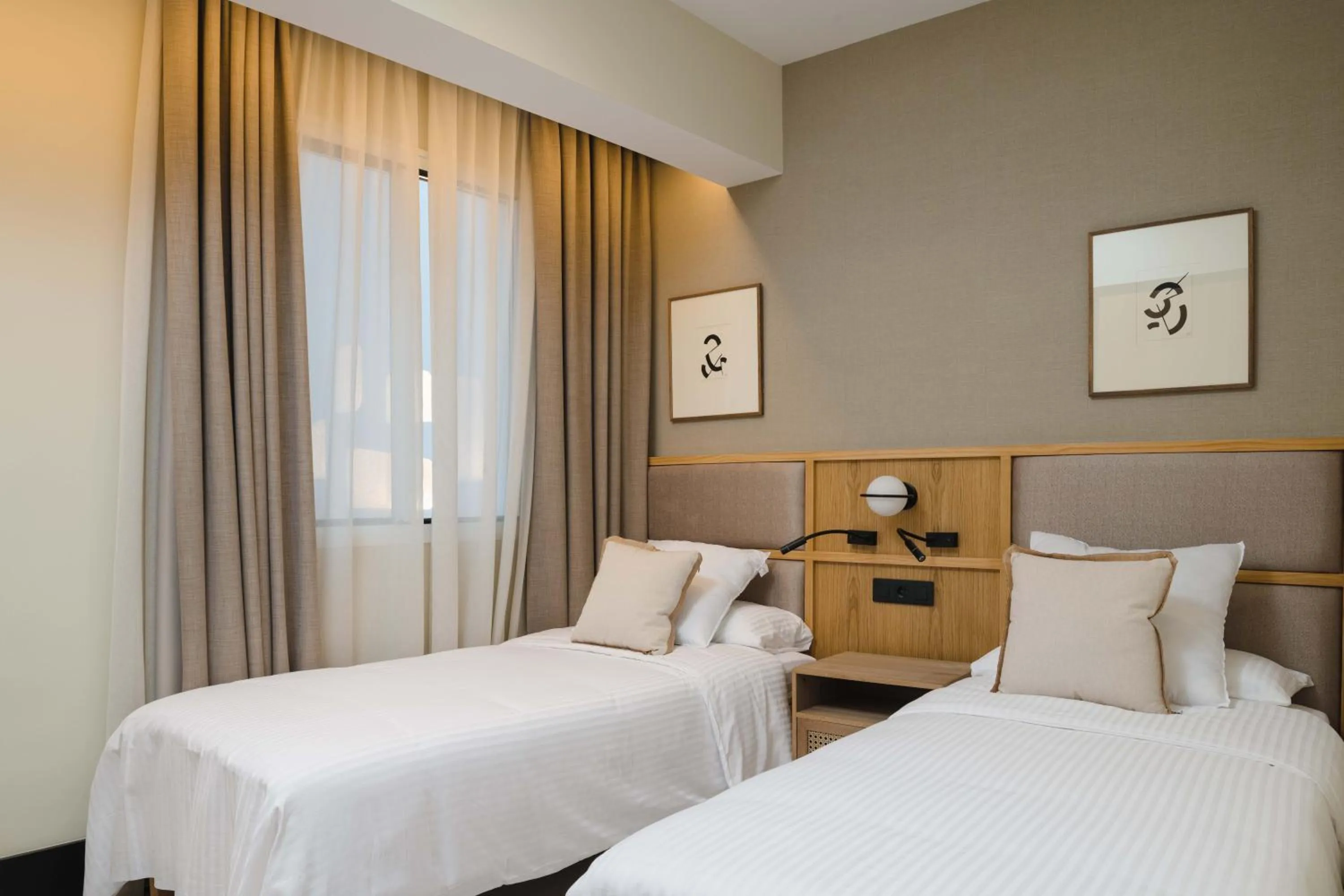 Bed in Blue Marina Suites - Boutique Apartments