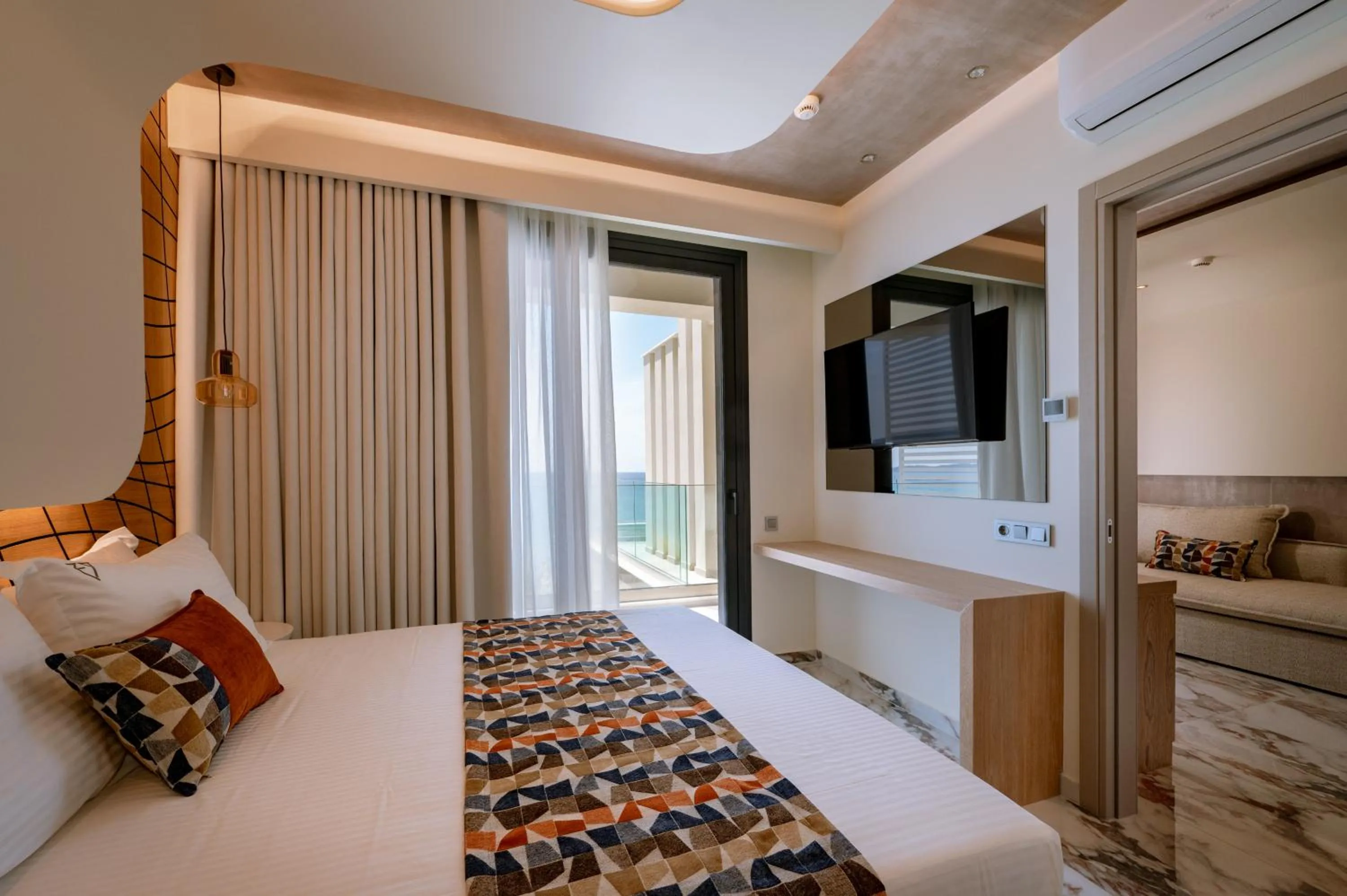 Bed in ZEST THASSOS LUXURY RETREAT