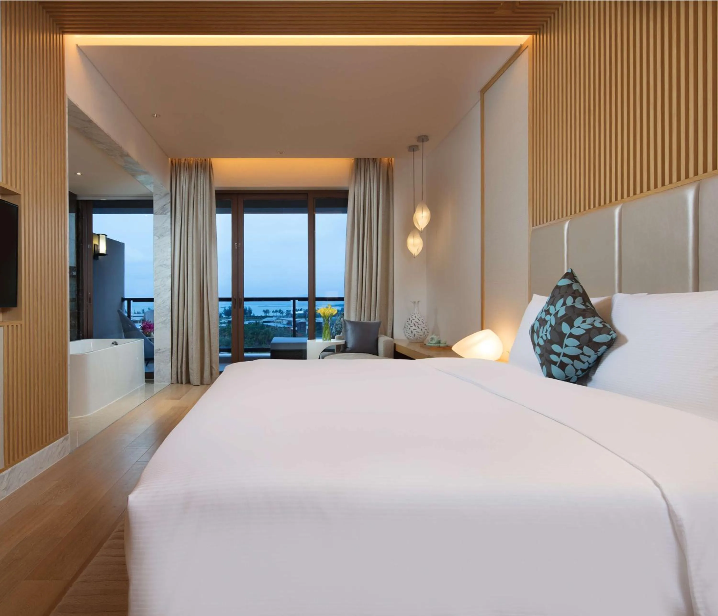 Bedroom, Bed in Sanya Yazhou Bay Resort Curio Collection by Hilton