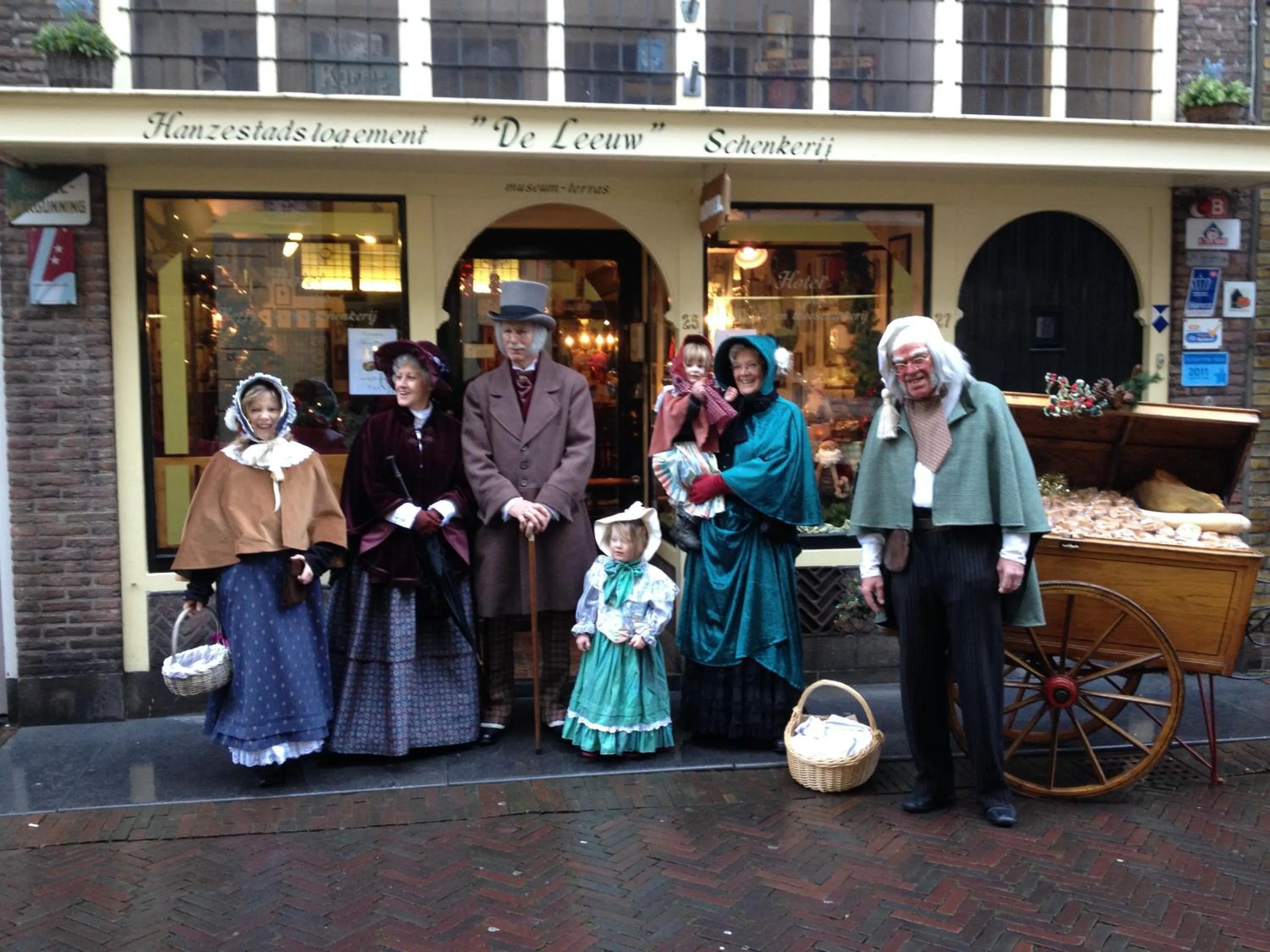 Facade/entrance in Hanzestadslogement "De Leeuw", logies in het centrum van Deventer