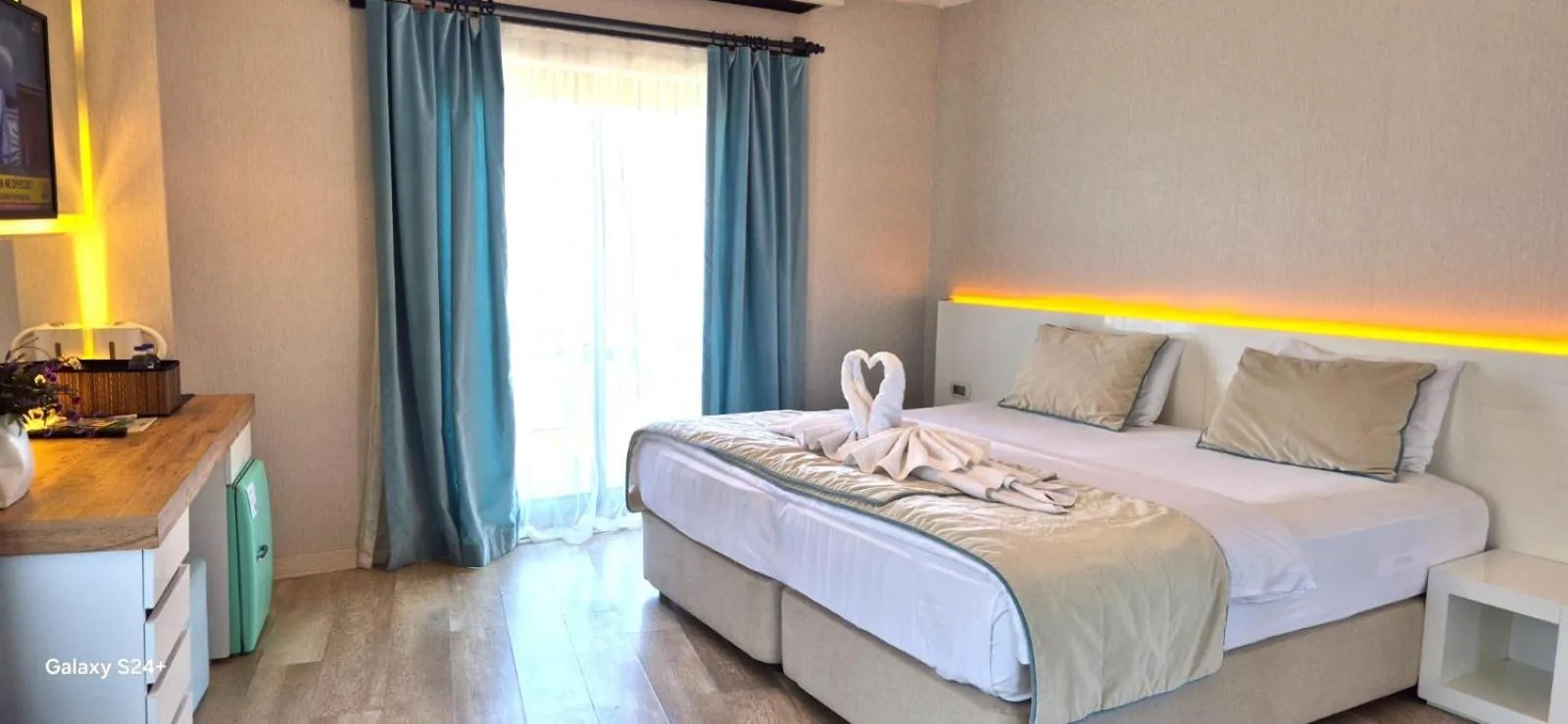 Bed in The D Hotel Çeşme Resort