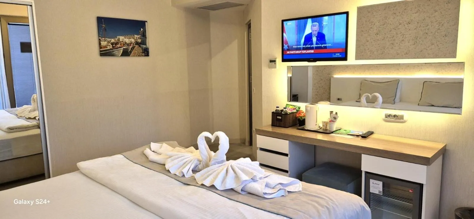 Bed in The D Hotel Çeşme Resort