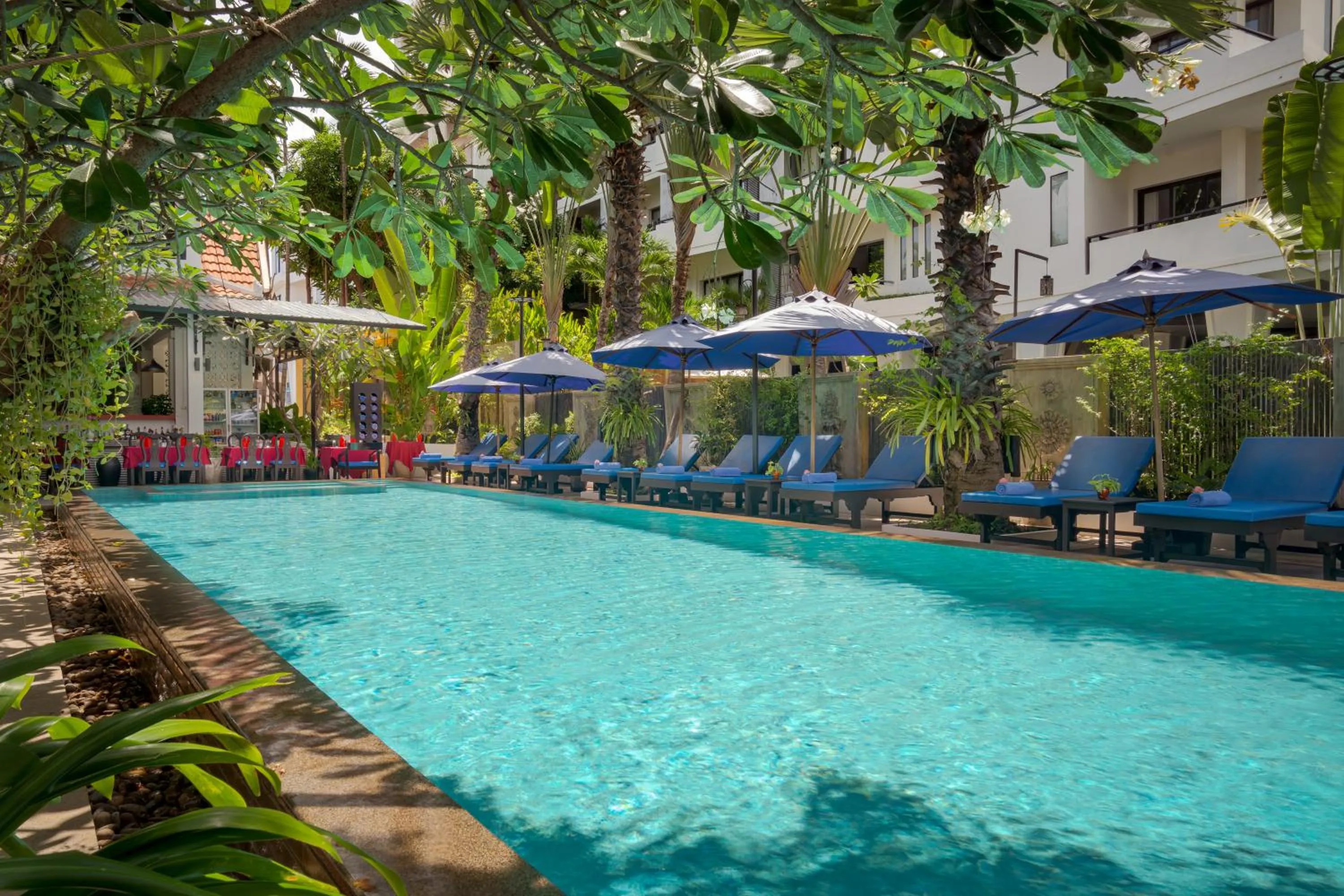 Pool view in Khmer Mansion Boutique Hotel
