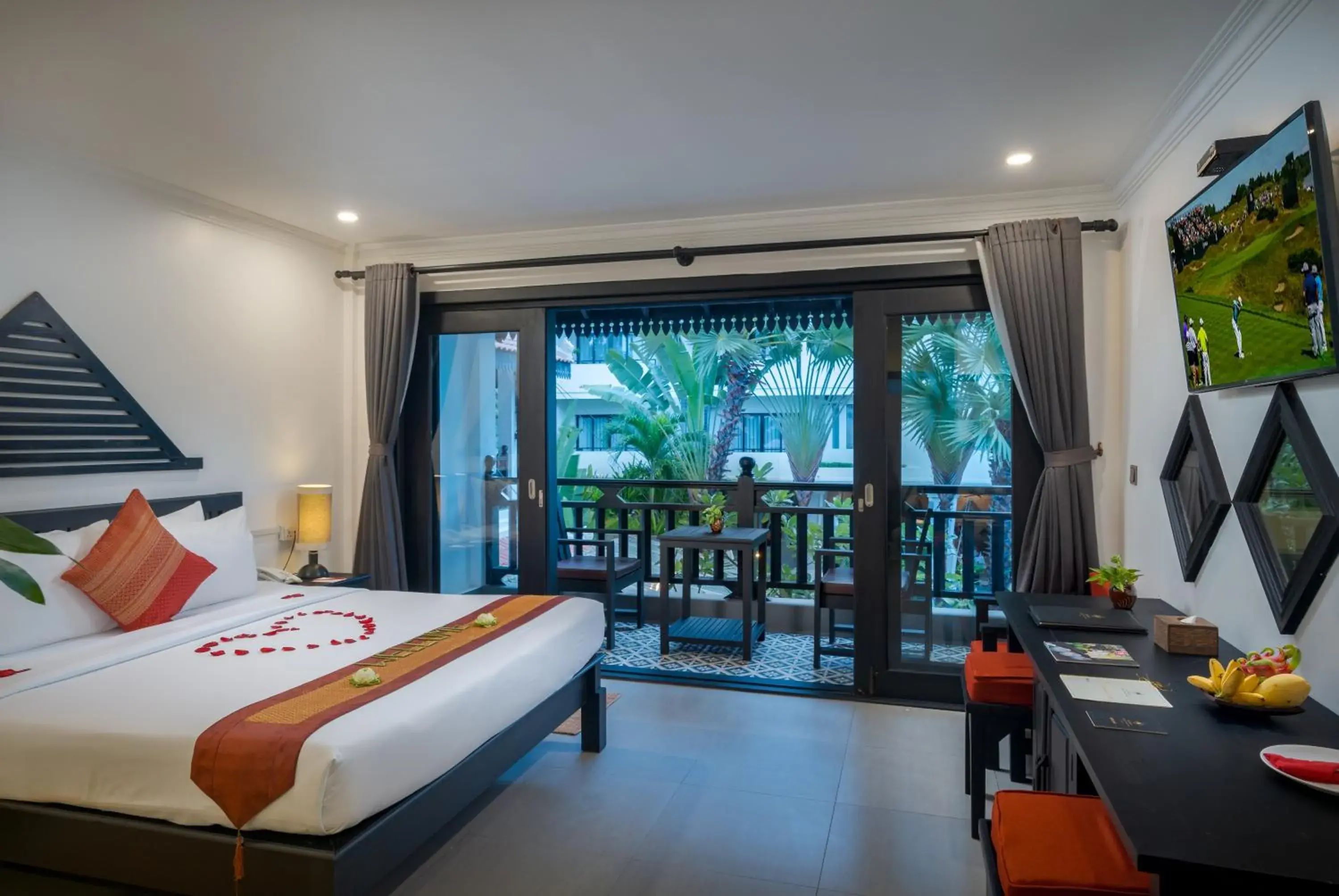 Apsara Double Room with Pool View in Khmer Mansion Boutique Hotel Apsara Double Room with Pool View in Khmer Mansion Boutique Hotel