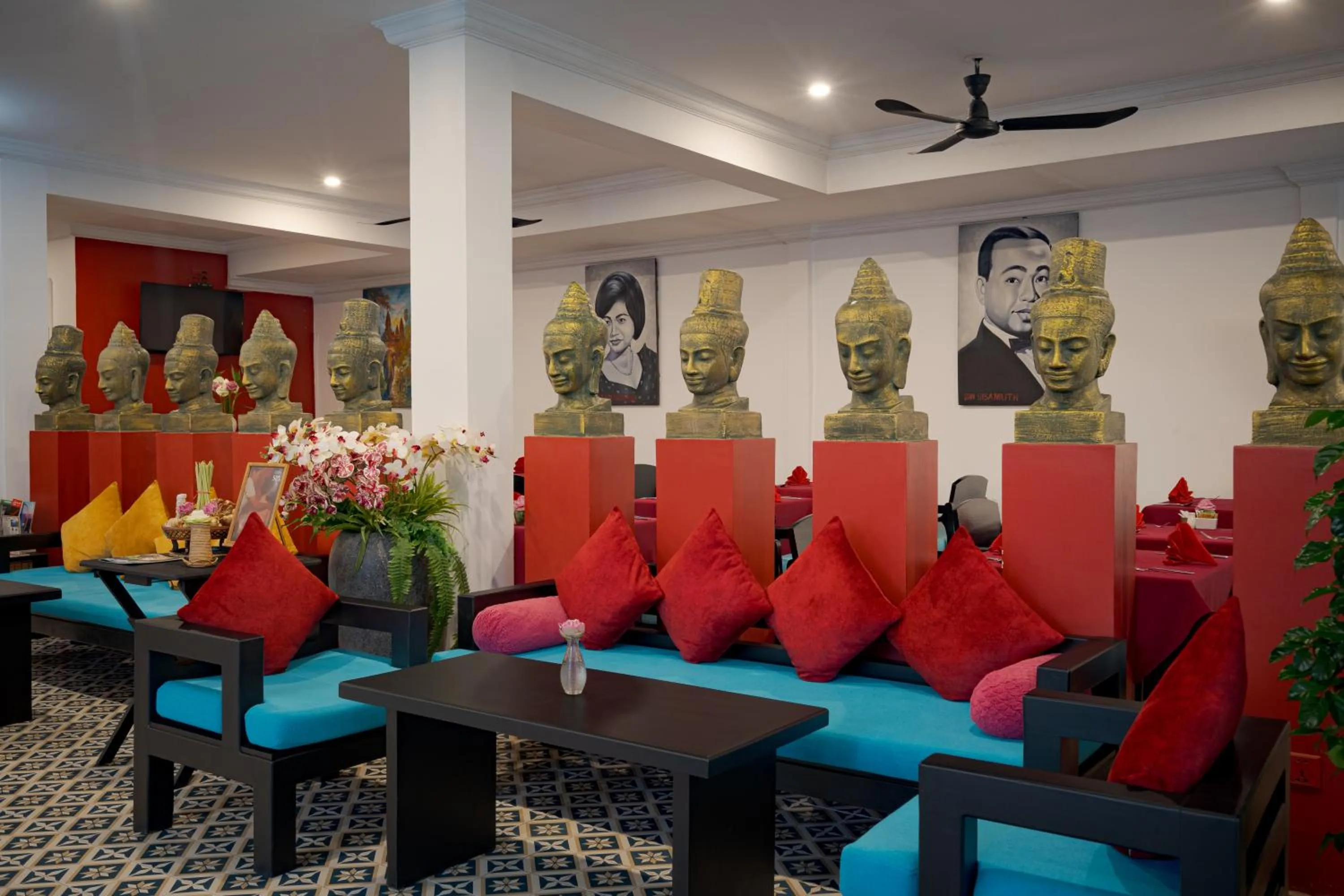 Lobby or reception in Khmer Mansion Boutique Hotel