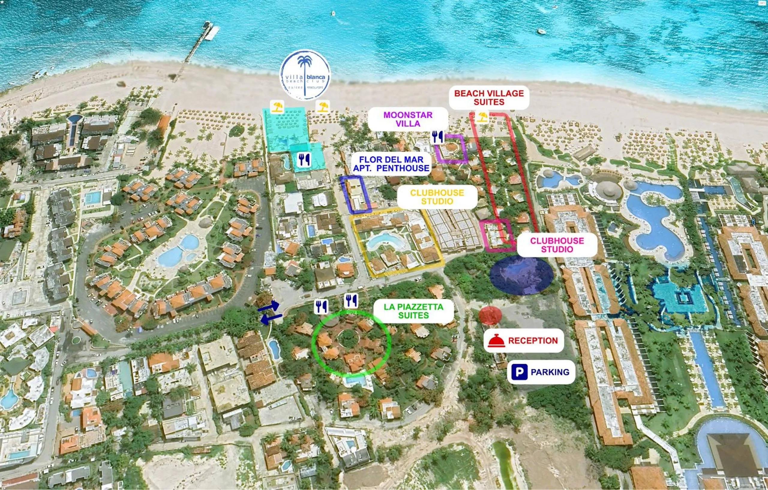 Bird's eye view in Los Corales Beach Village Punta Cana - The original