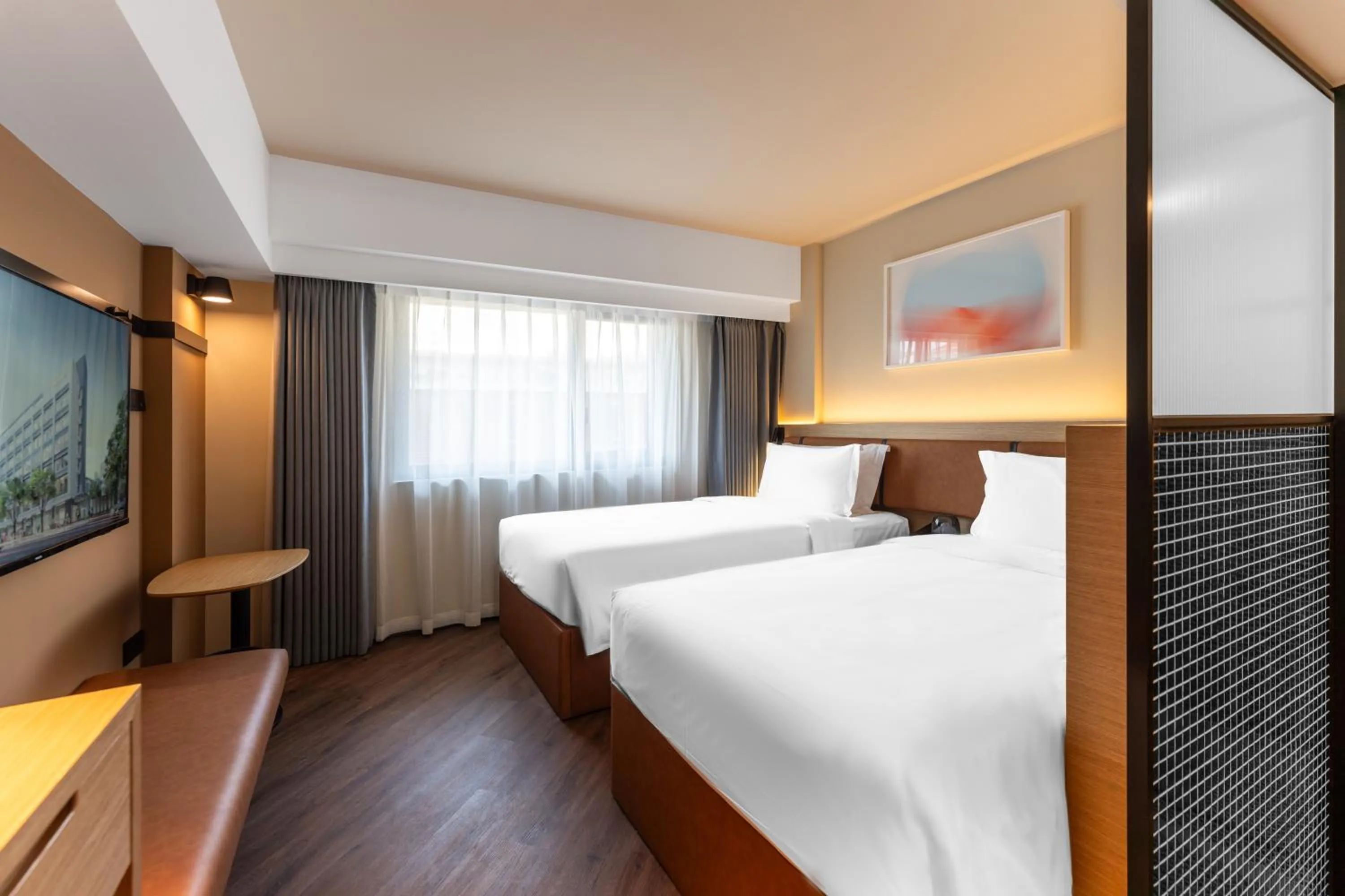 Bed in Mia Hotel - Shanghai Xuhui Jiaotong University