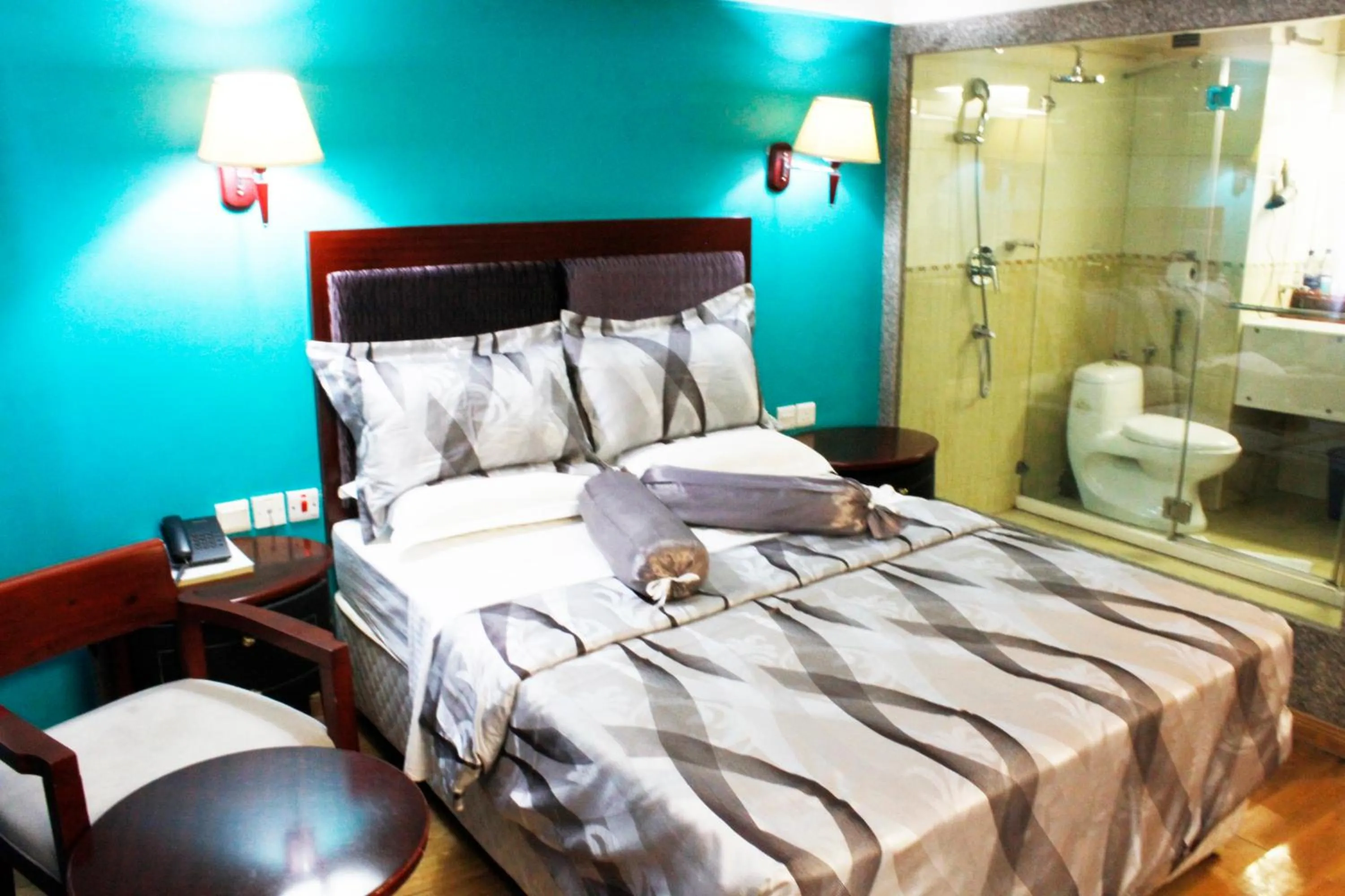 Bed in New Mwanza Hotel