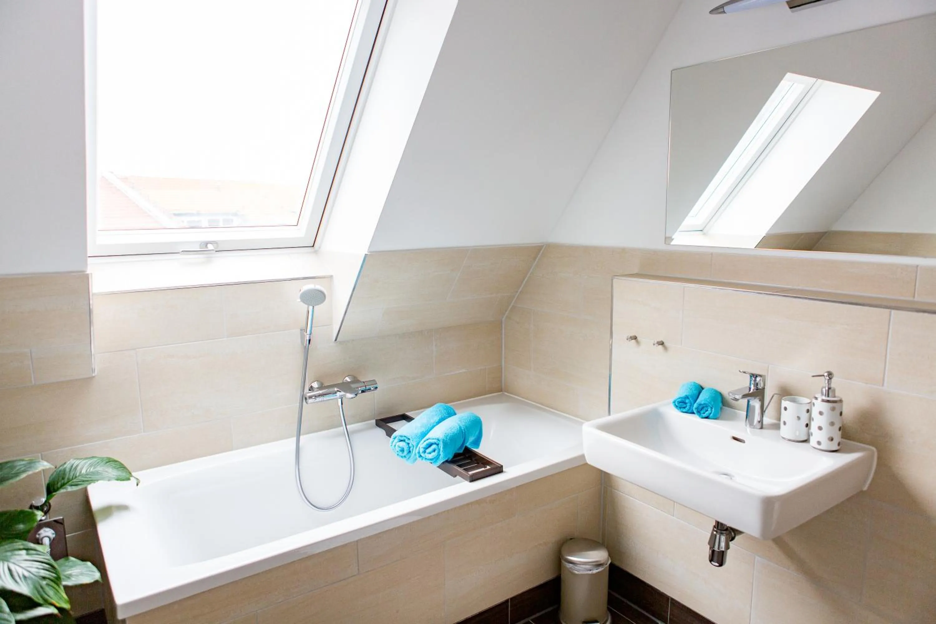 Bathroom in Hentschels Apartments