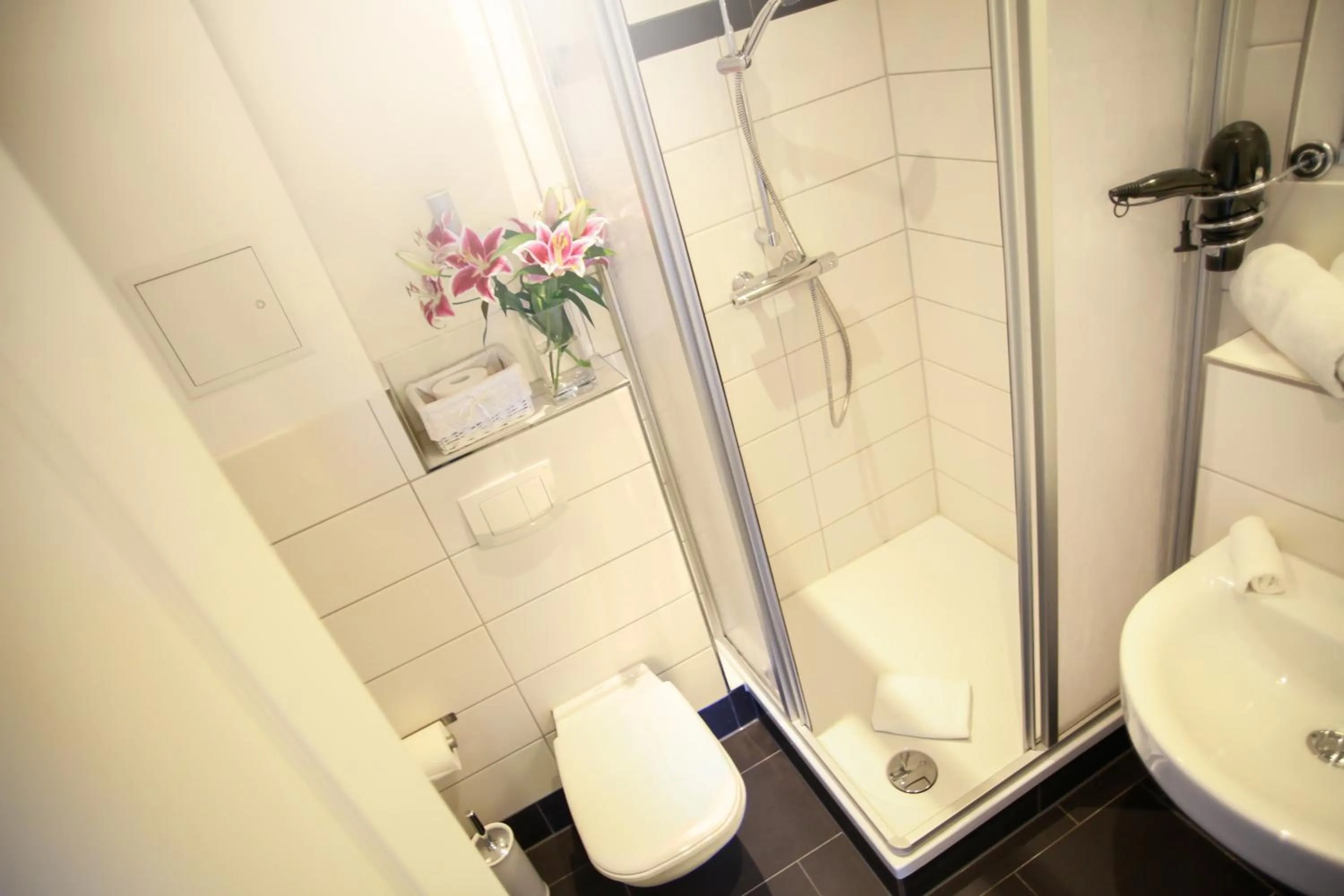 Shower in Hentschels Apartments