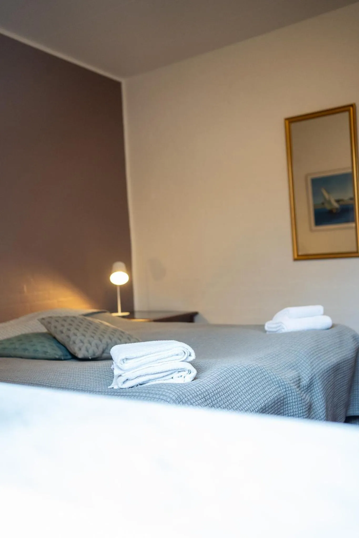 Bed in Frederiksværk Hotel