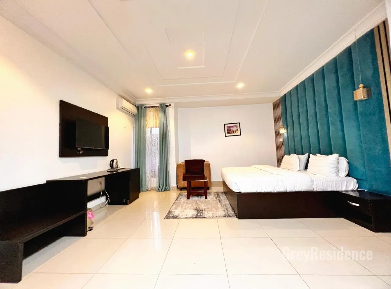 Bed in Grey Residence