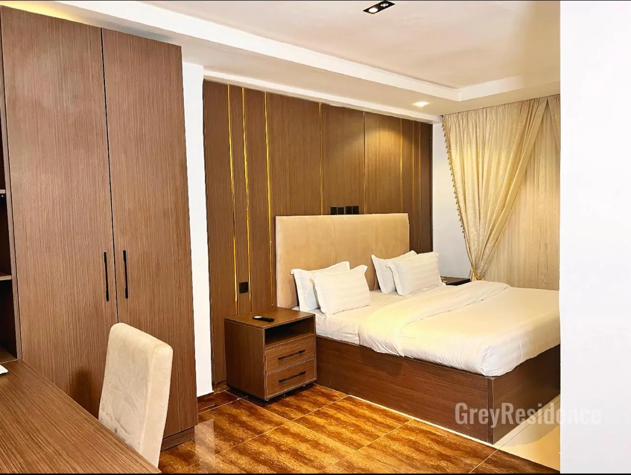 Bed in Grey Residence