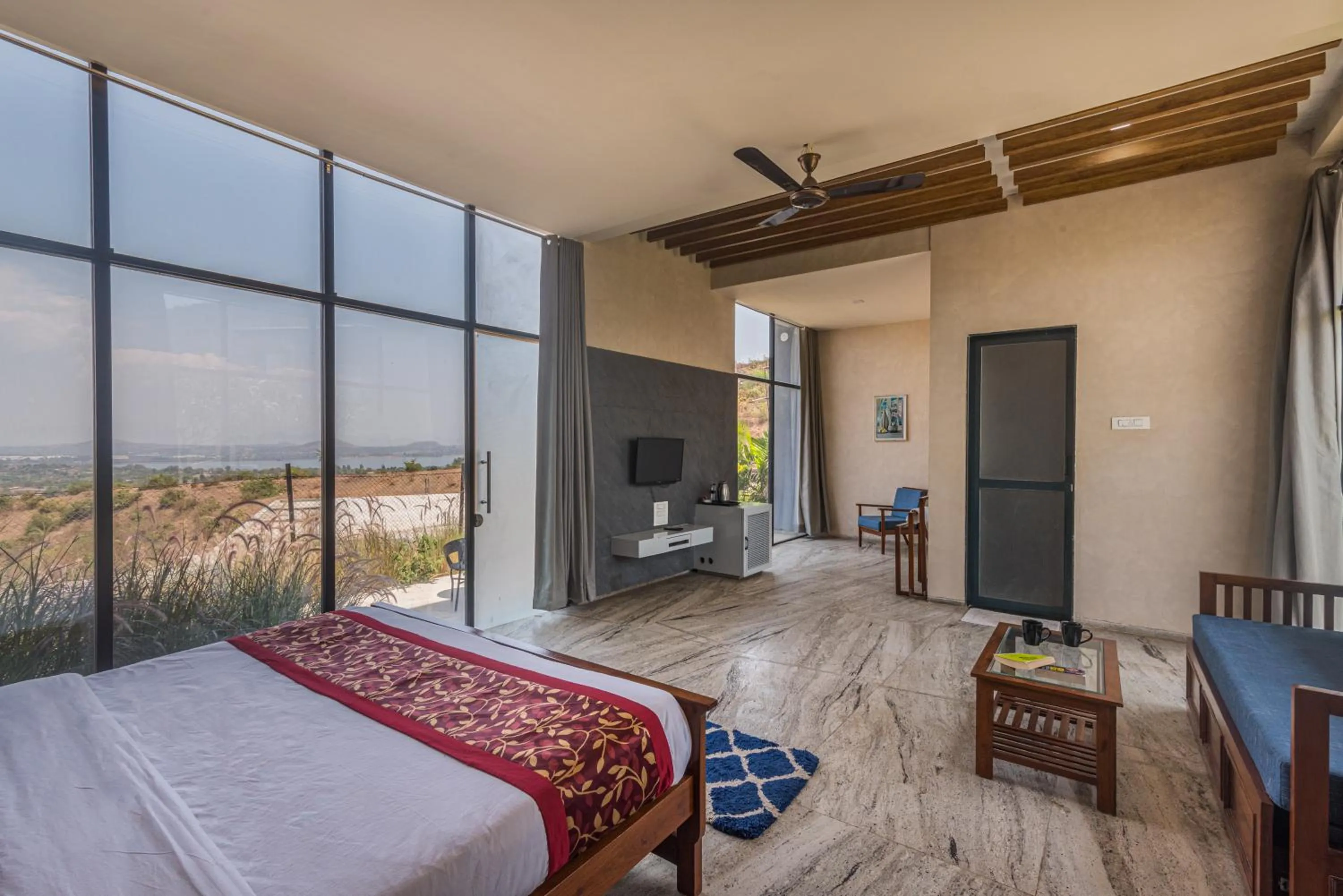 Bed in Wabi Sabi Resort, Igatpuri