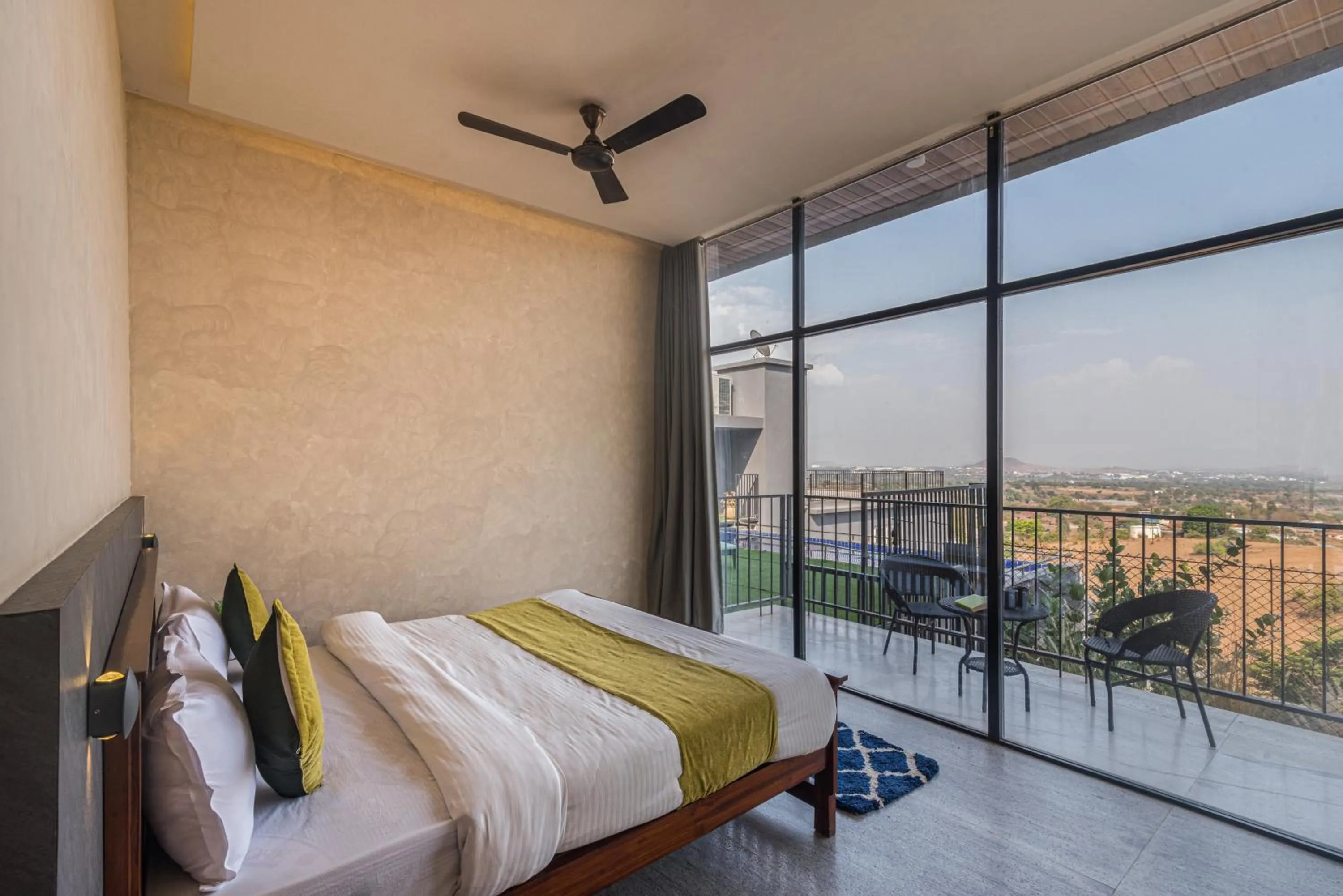 Bed in Wabi Sabi Resort, Igatpuri