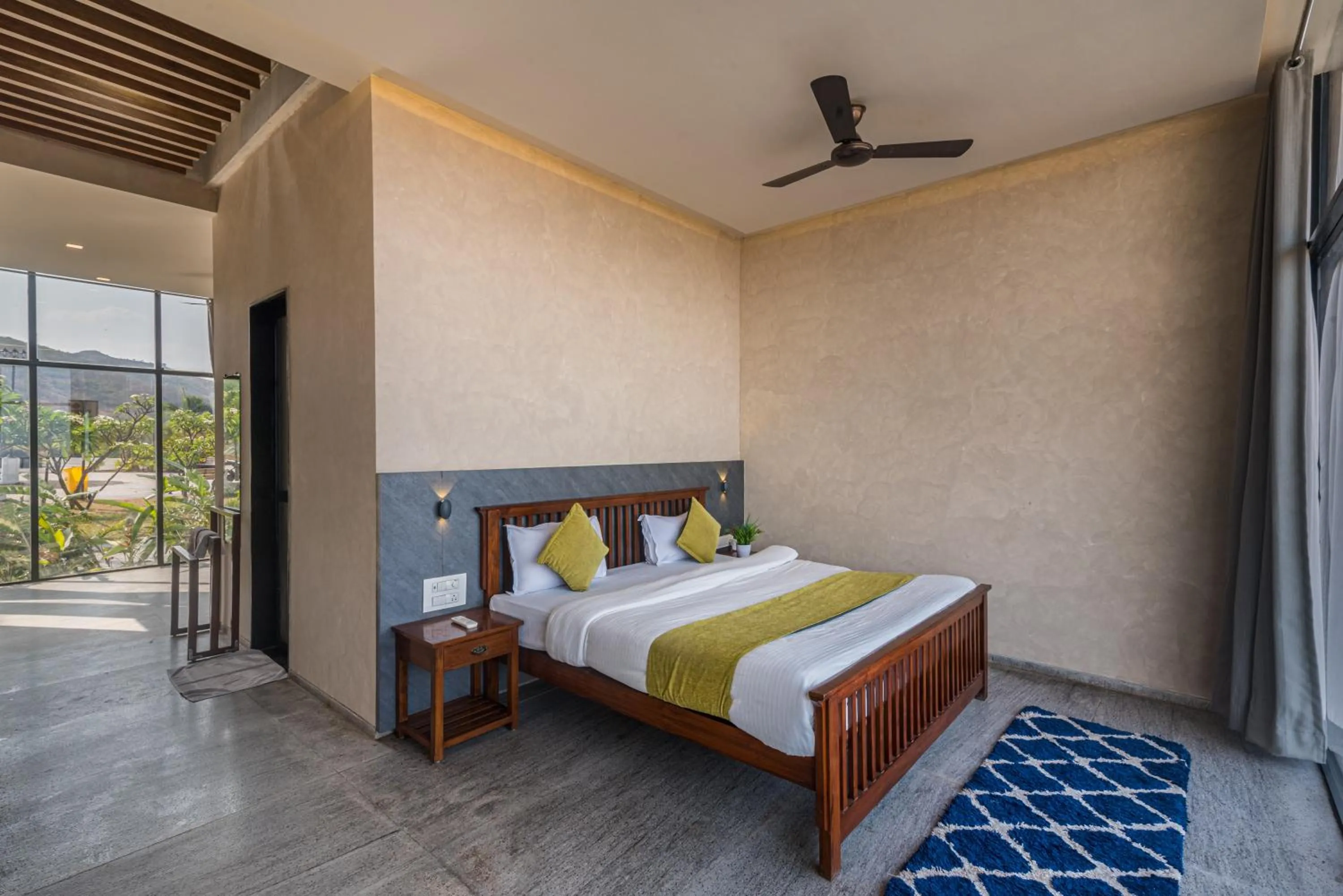 Bed in Wabi Sabi Resort, Igatpuri