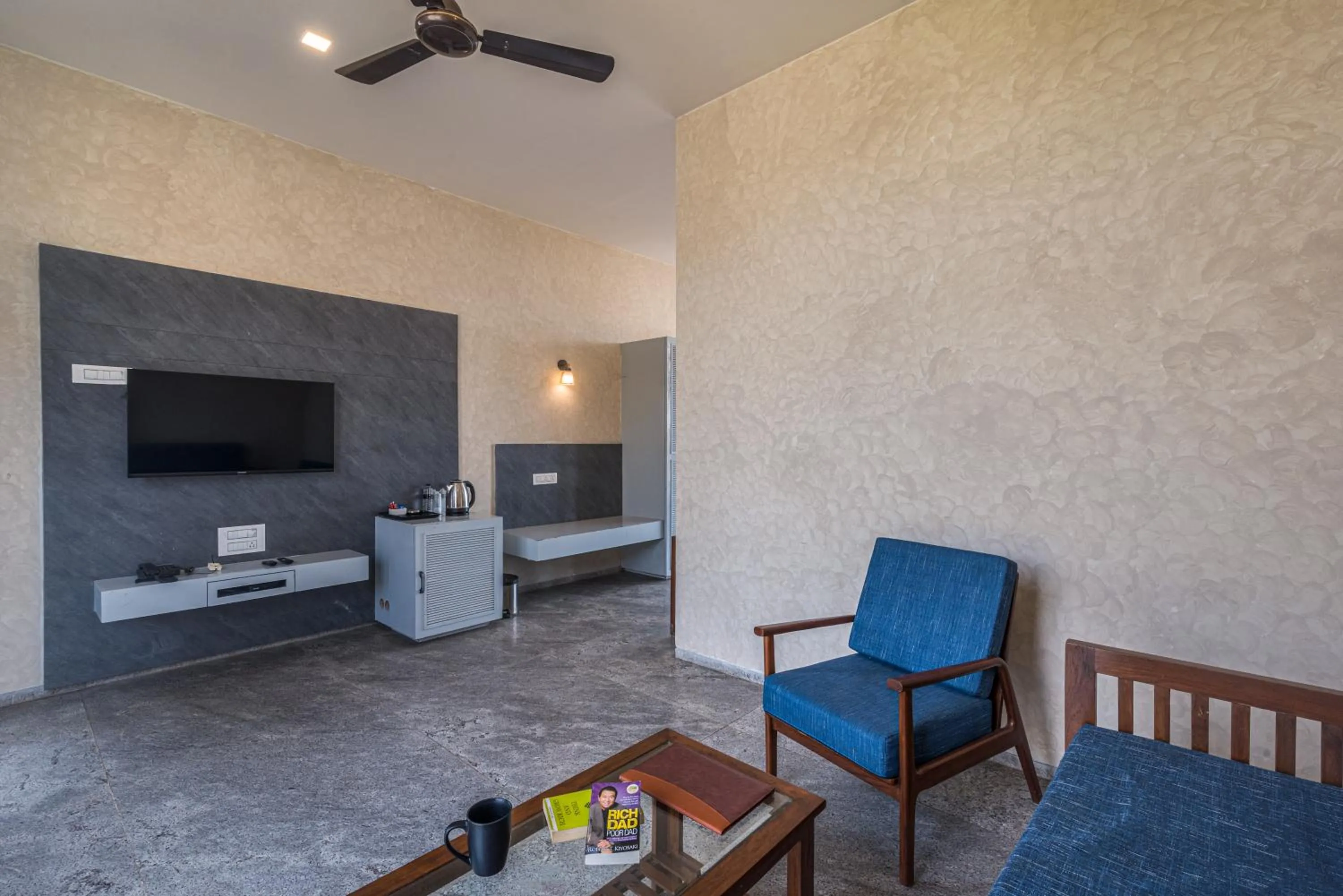 Living room in Wabi Sabi Resort, Igatpuri