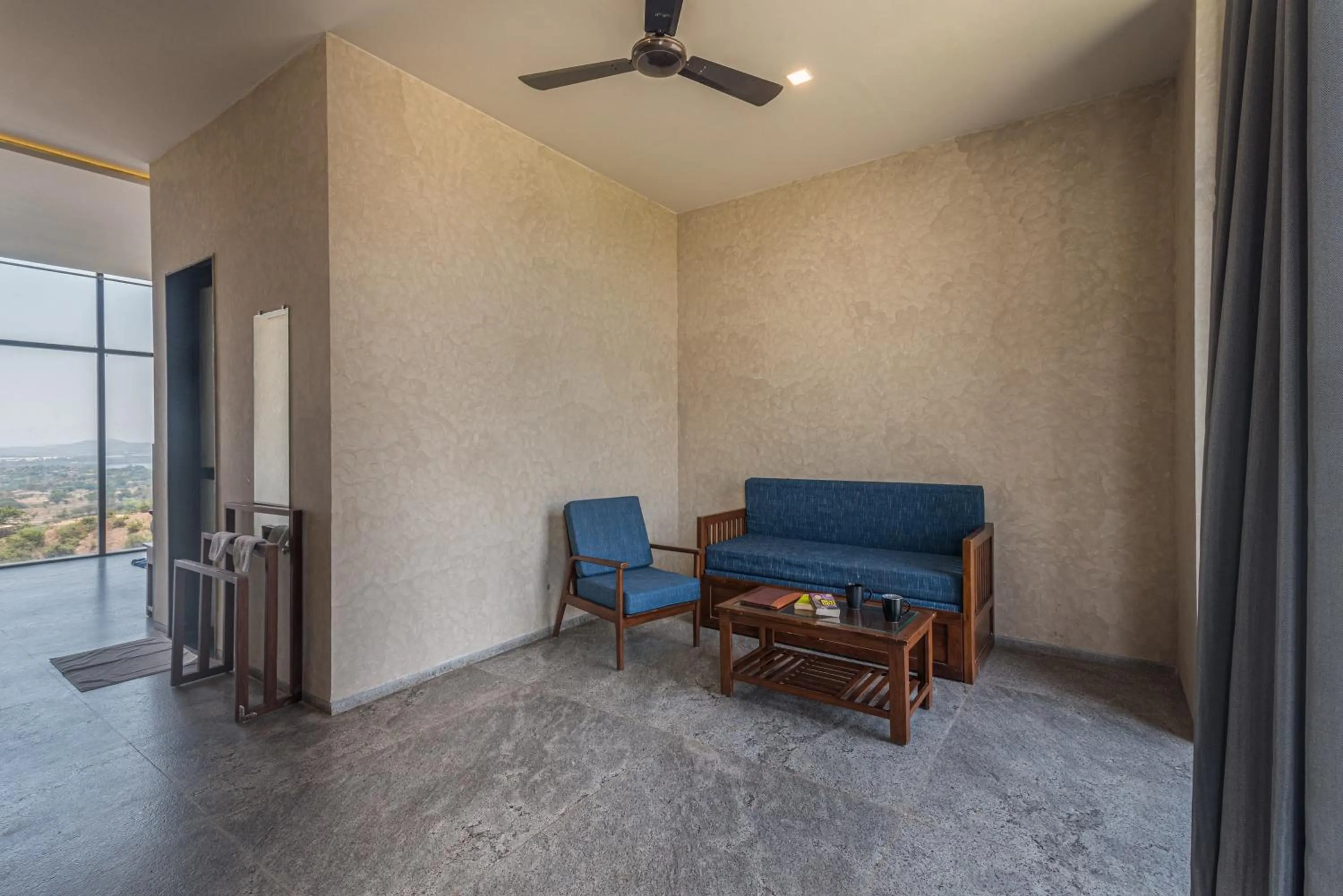 Living room in Wabi Sabi Resort, Igatpuri