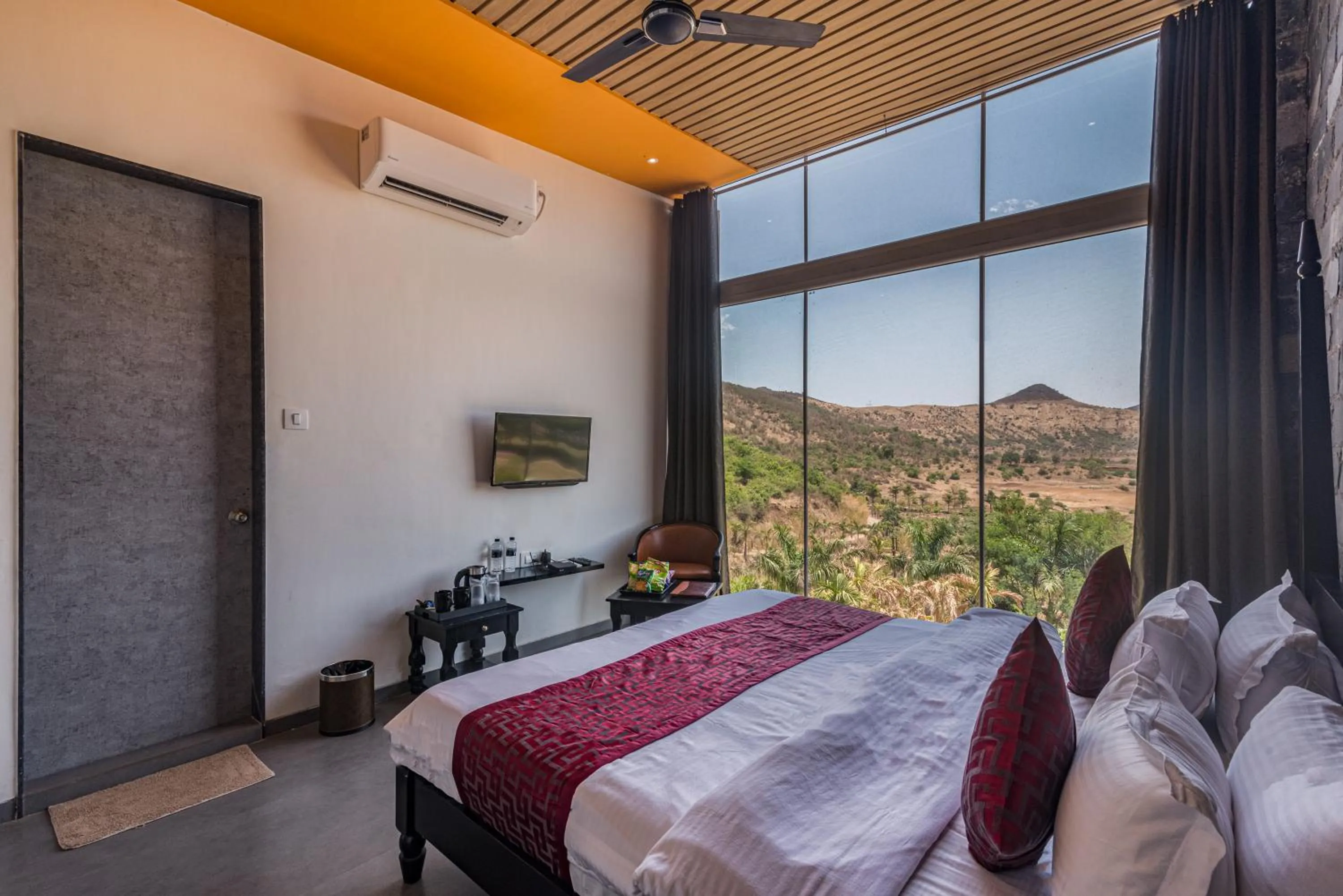 Bed in Wabi Sabi Resort, Igatpuri