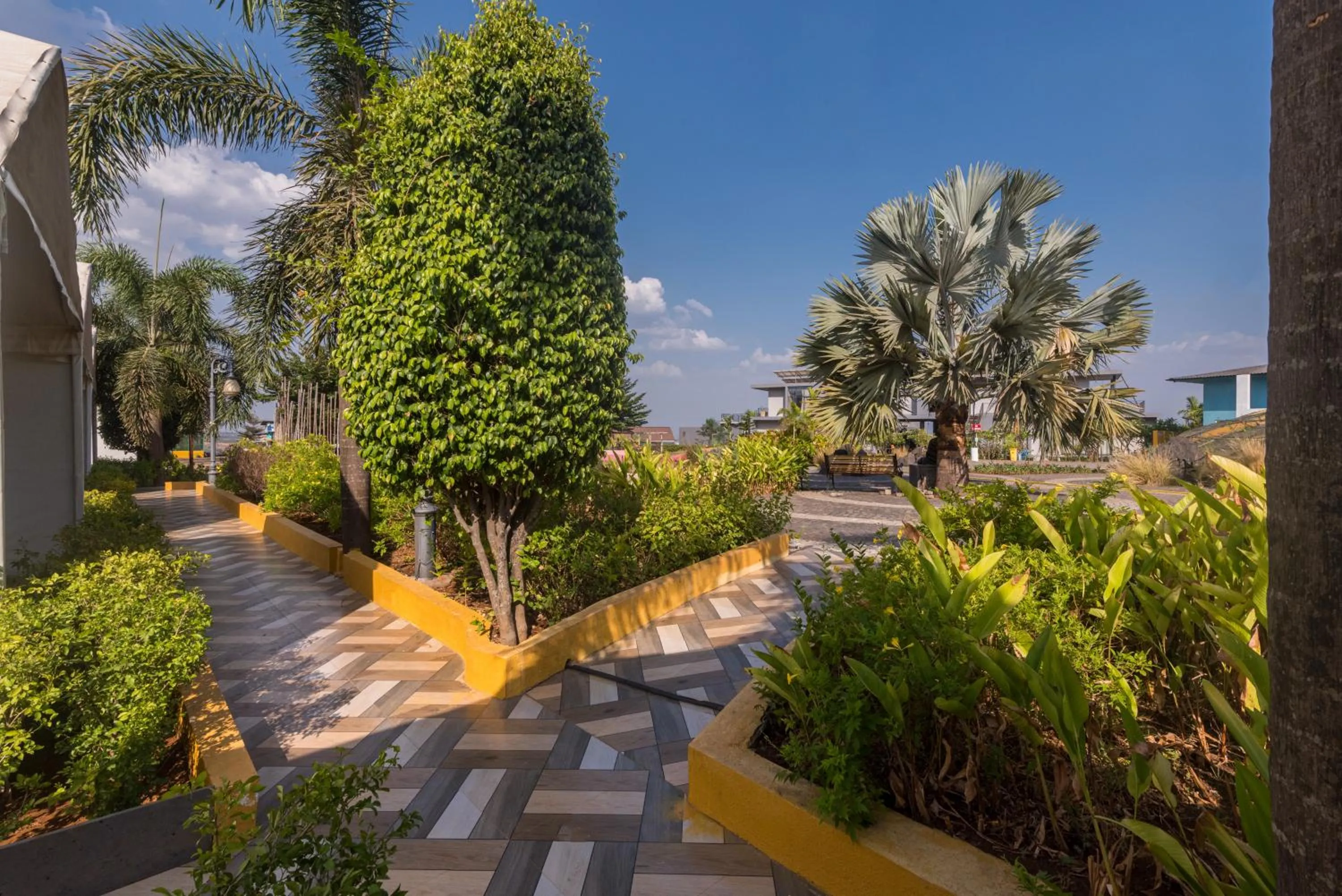 Garden view in Wabi Sabi Resort, Igatpuri