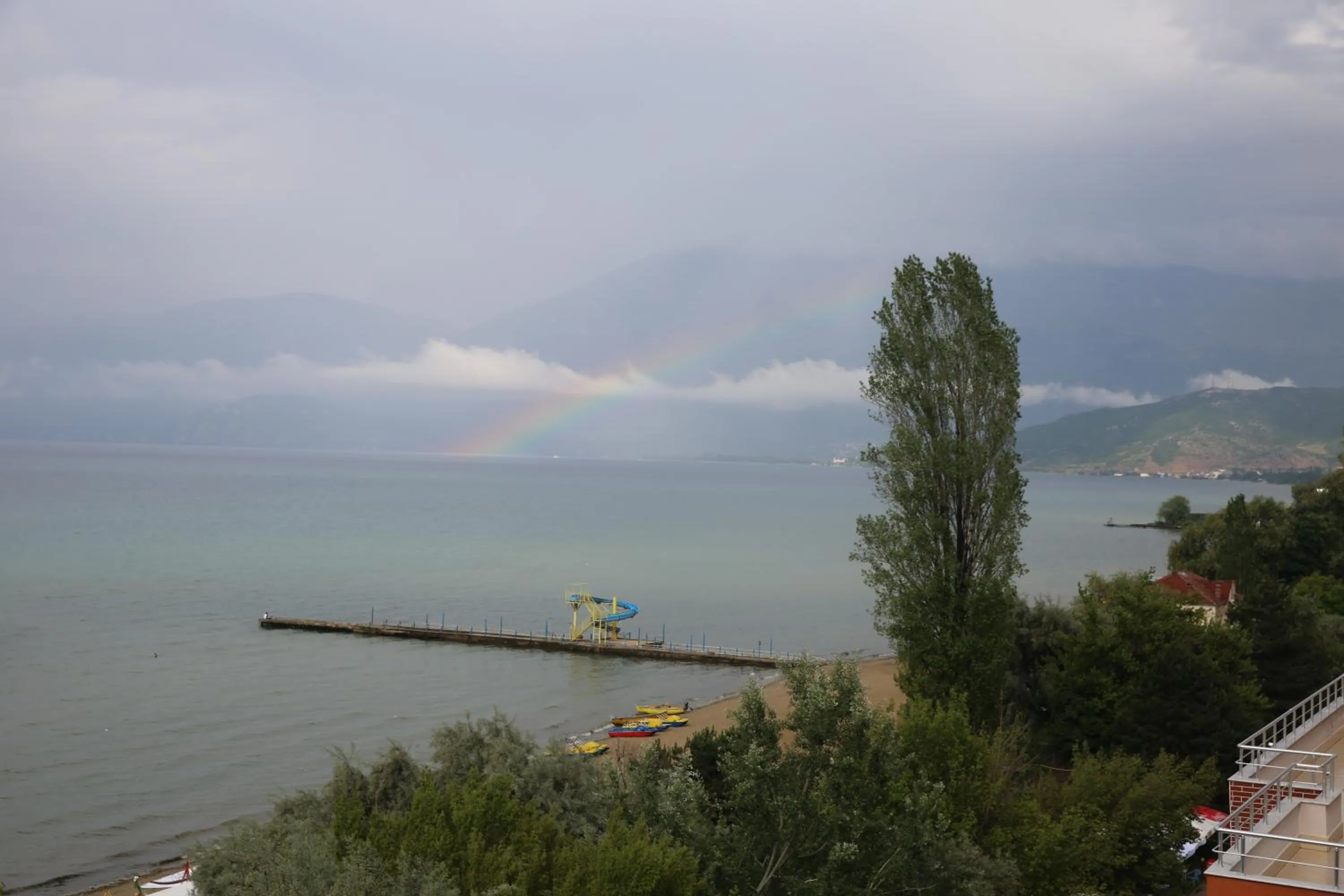 Lake view in Hotel Pogradeci