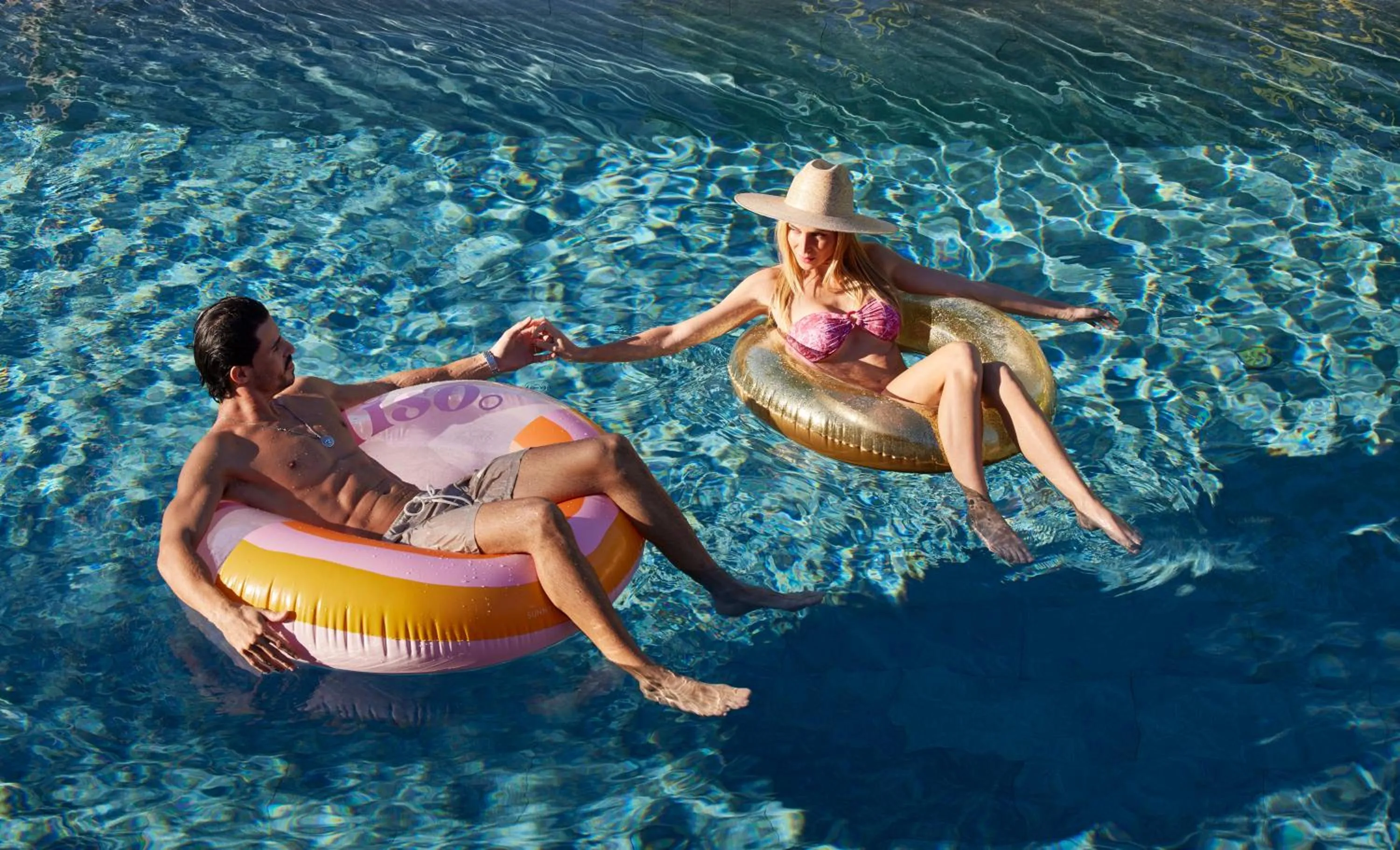 People in Tropical Hotel St Barth