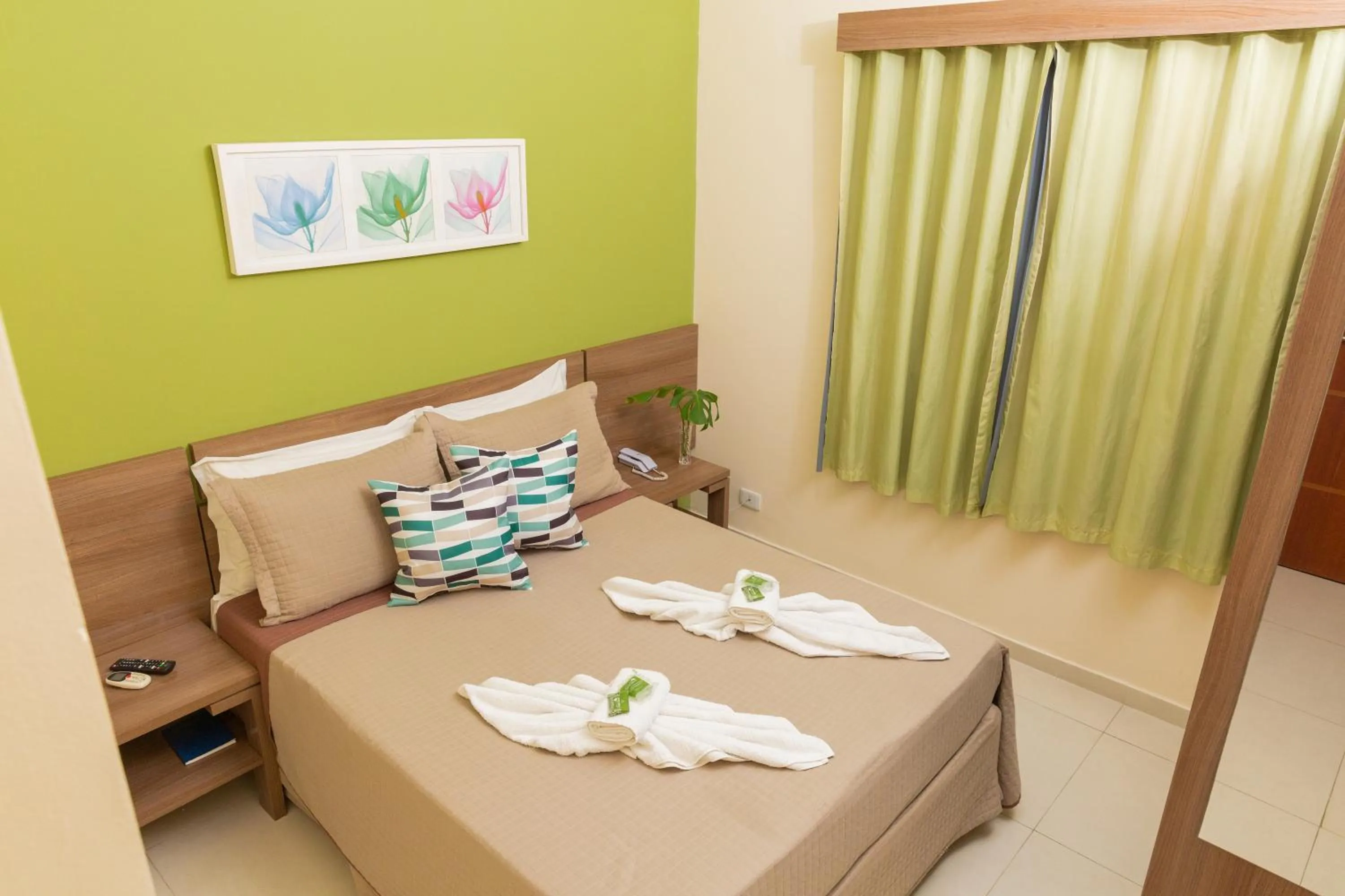 Bed in Pousada Valle Verde