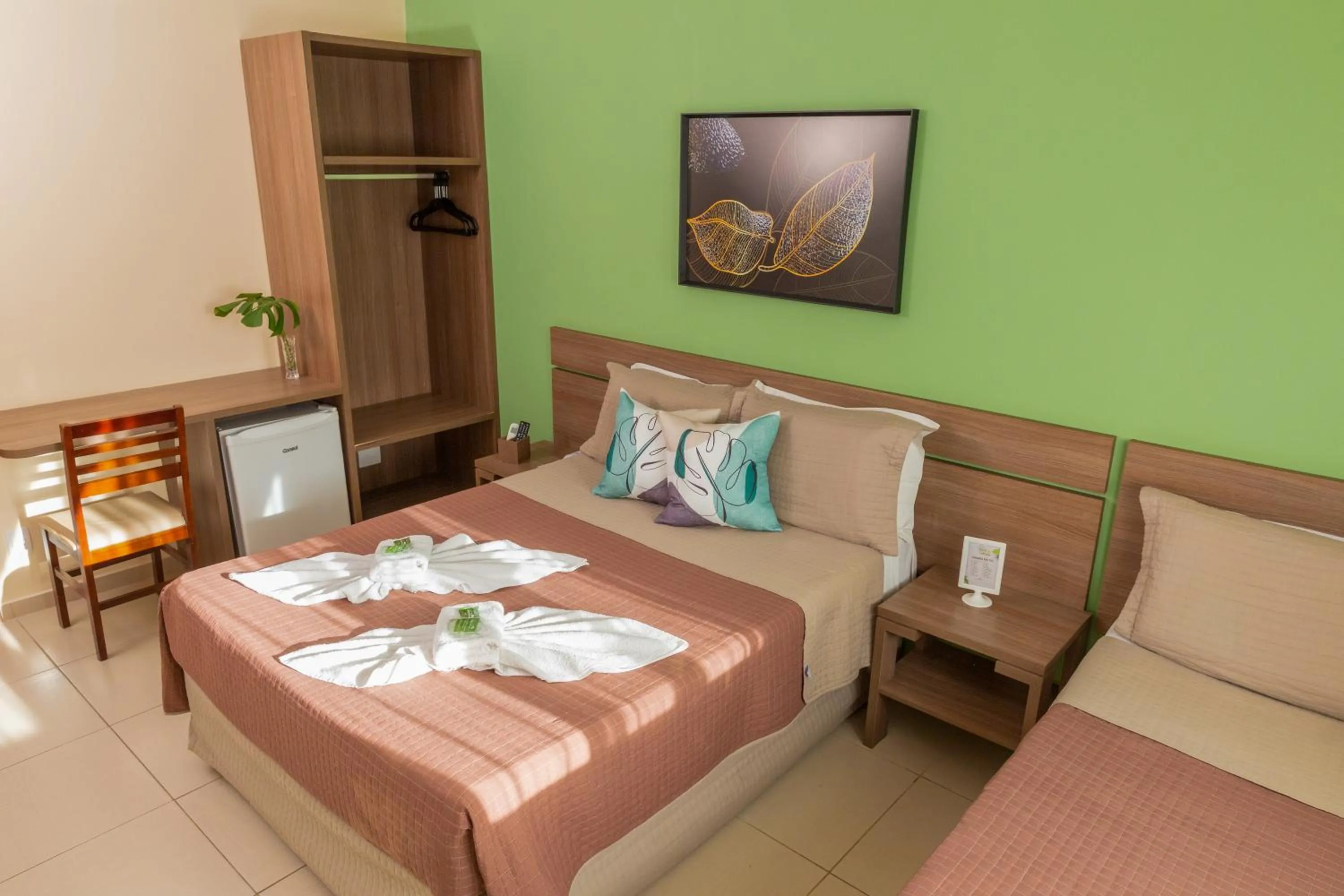 Bed in Pousada Valle Verde