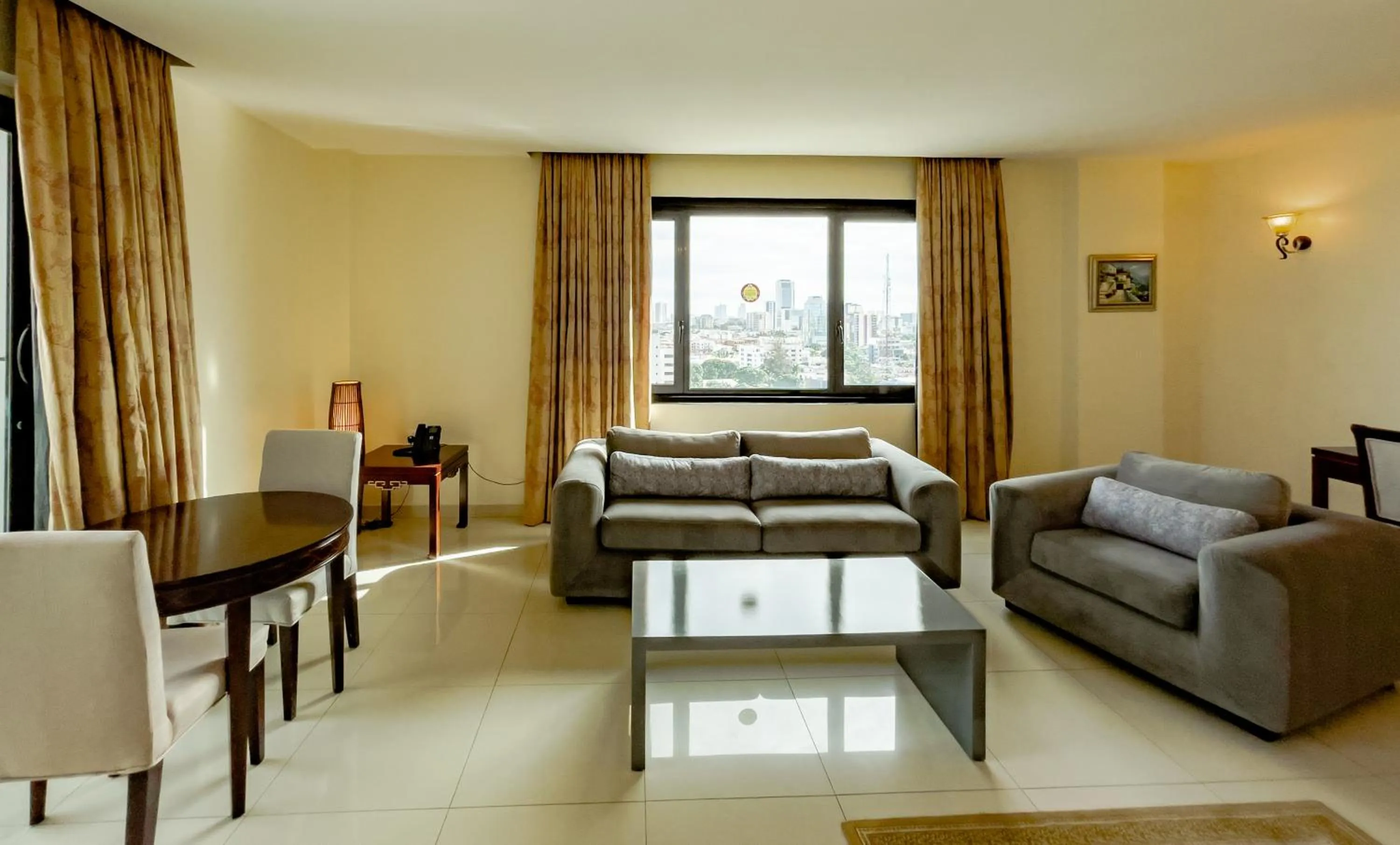 Seating area in Black Diamond Hotel