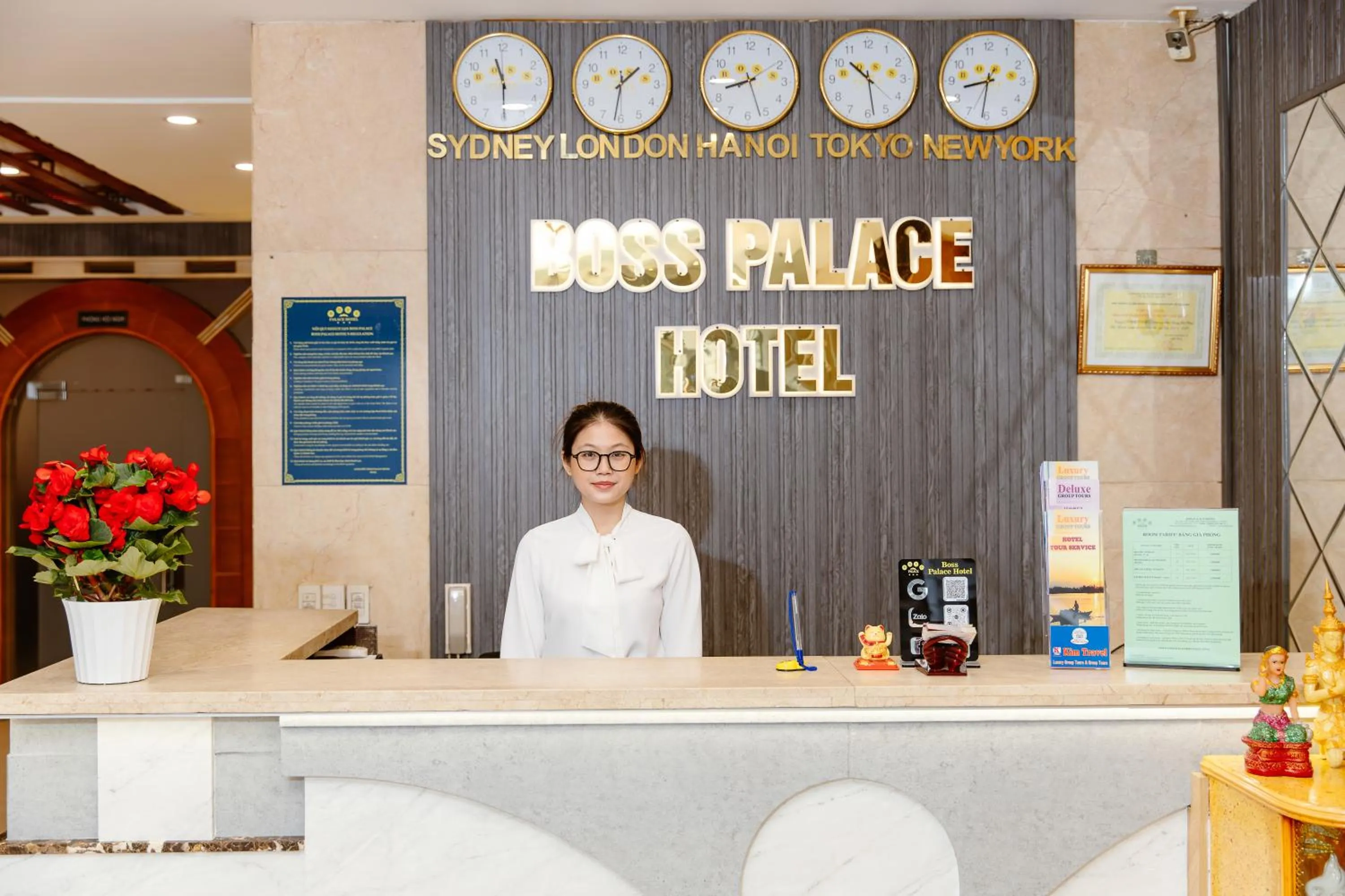 Staff in Boss Palace Hotel