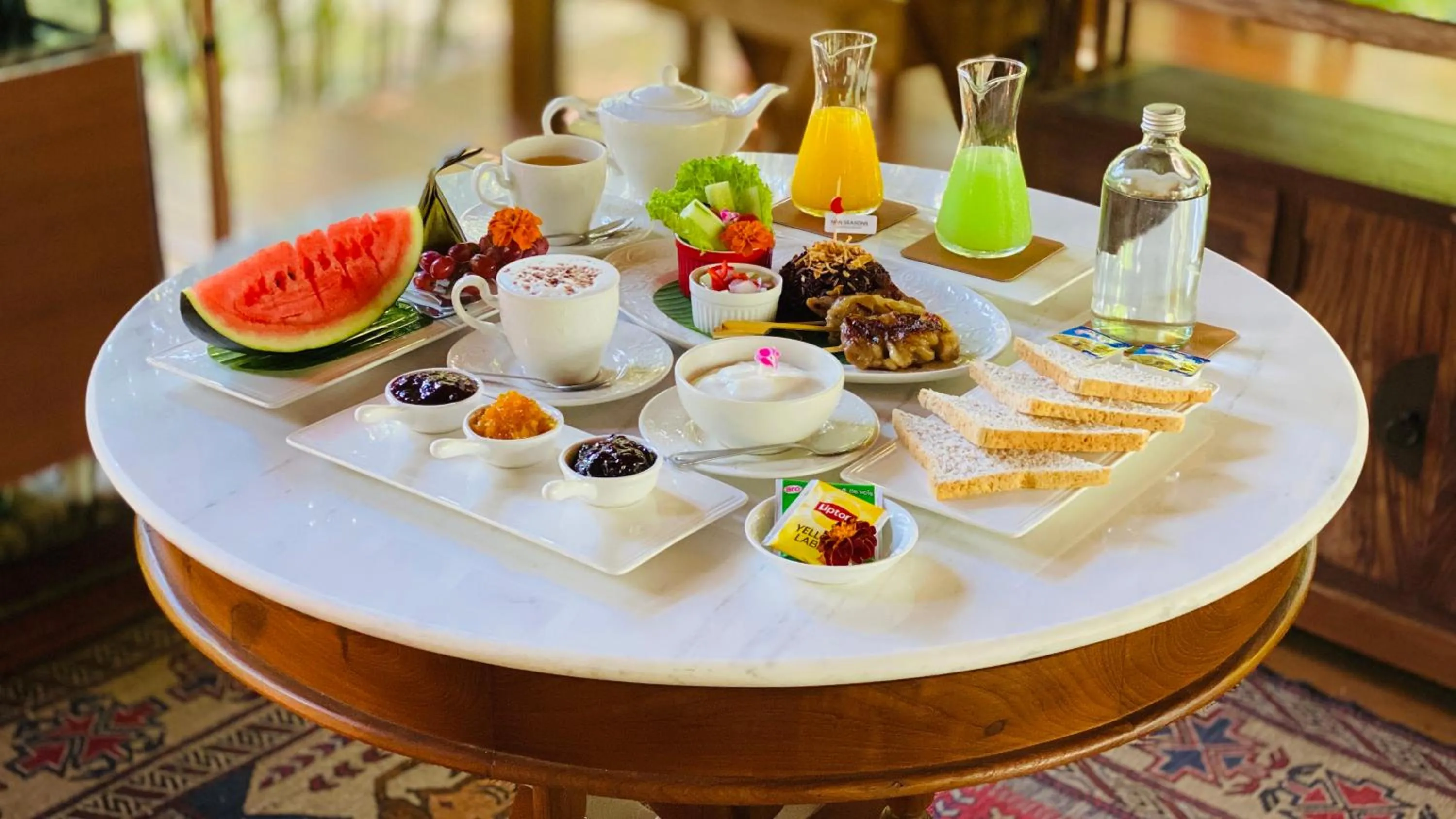 Buffet breakfast in Nan Seasons Boutique Resort