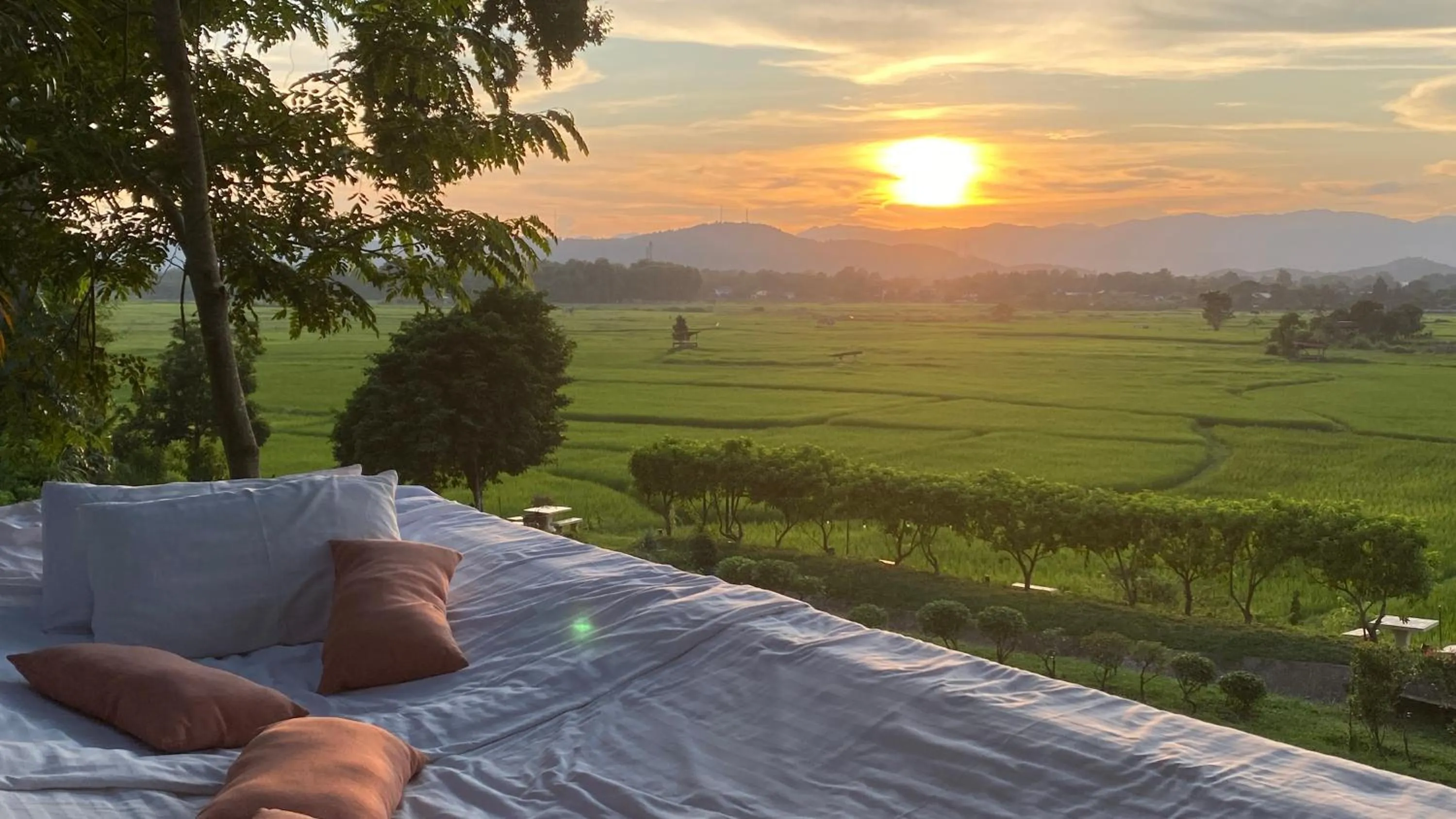 Sunset in Nan Seasons Boutique Resort