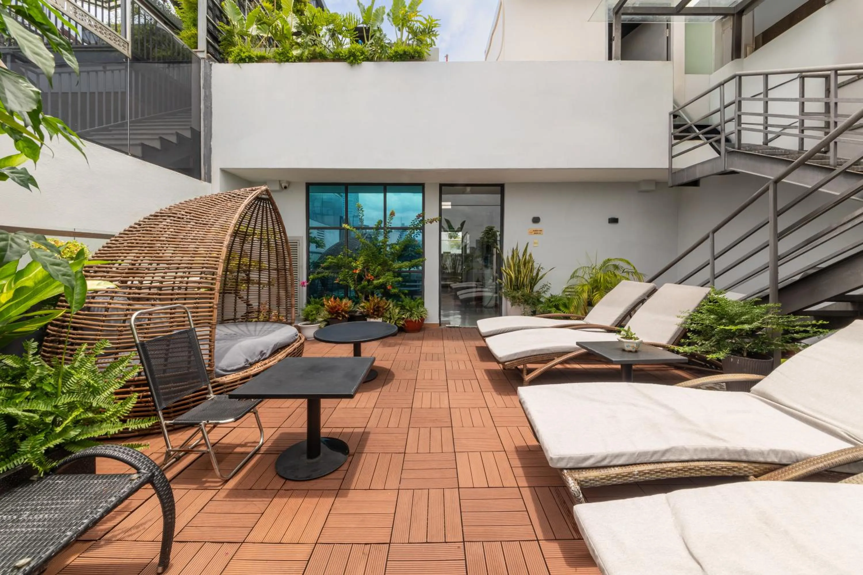 sunbed in A25 Hotel - 55 Lê Anh Xuân