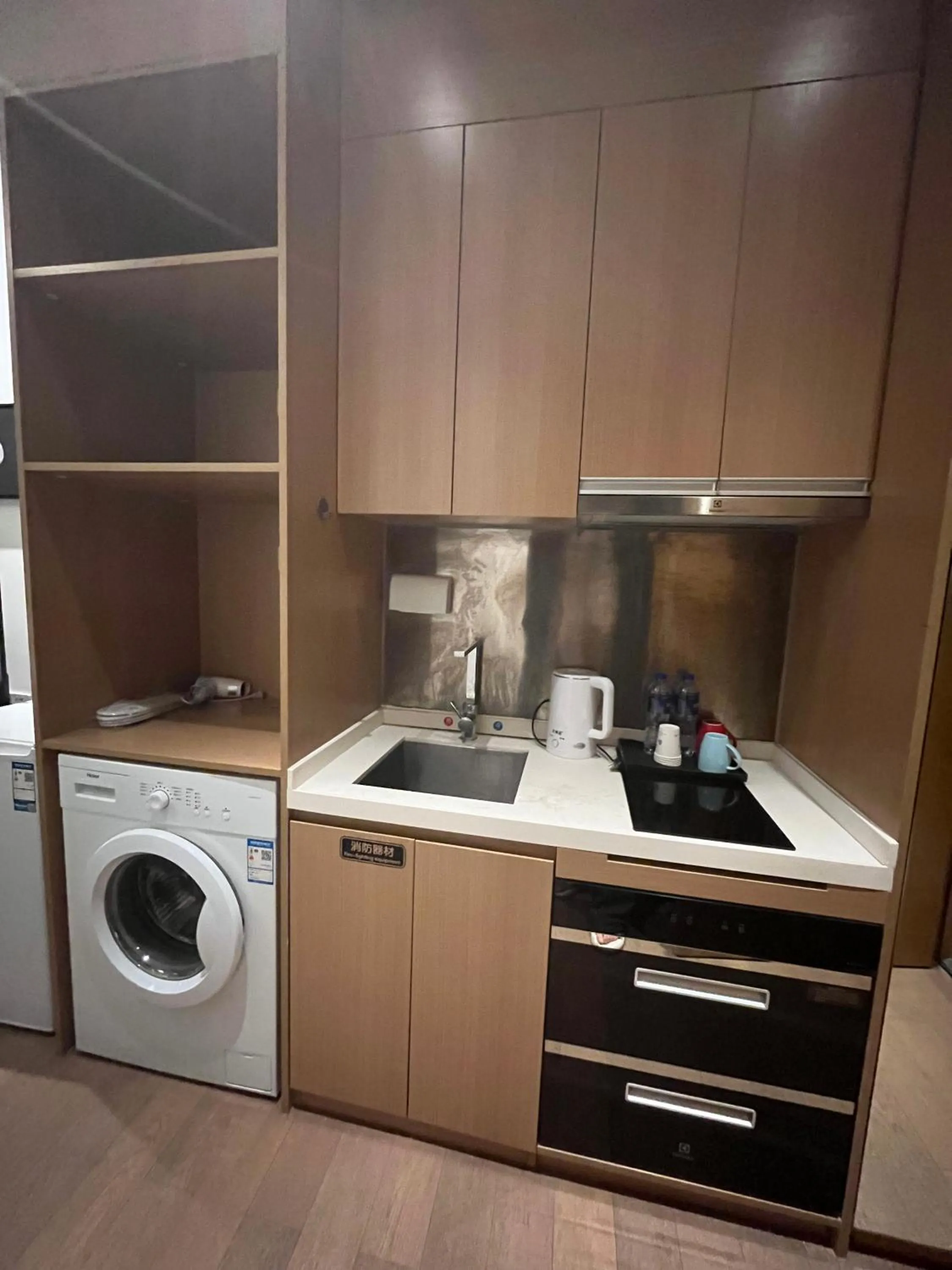 Kitchen or kitchenette in Guangzhou YuXiang Apartment - Guangzhou Pazhou International Convention and Exhibition Center