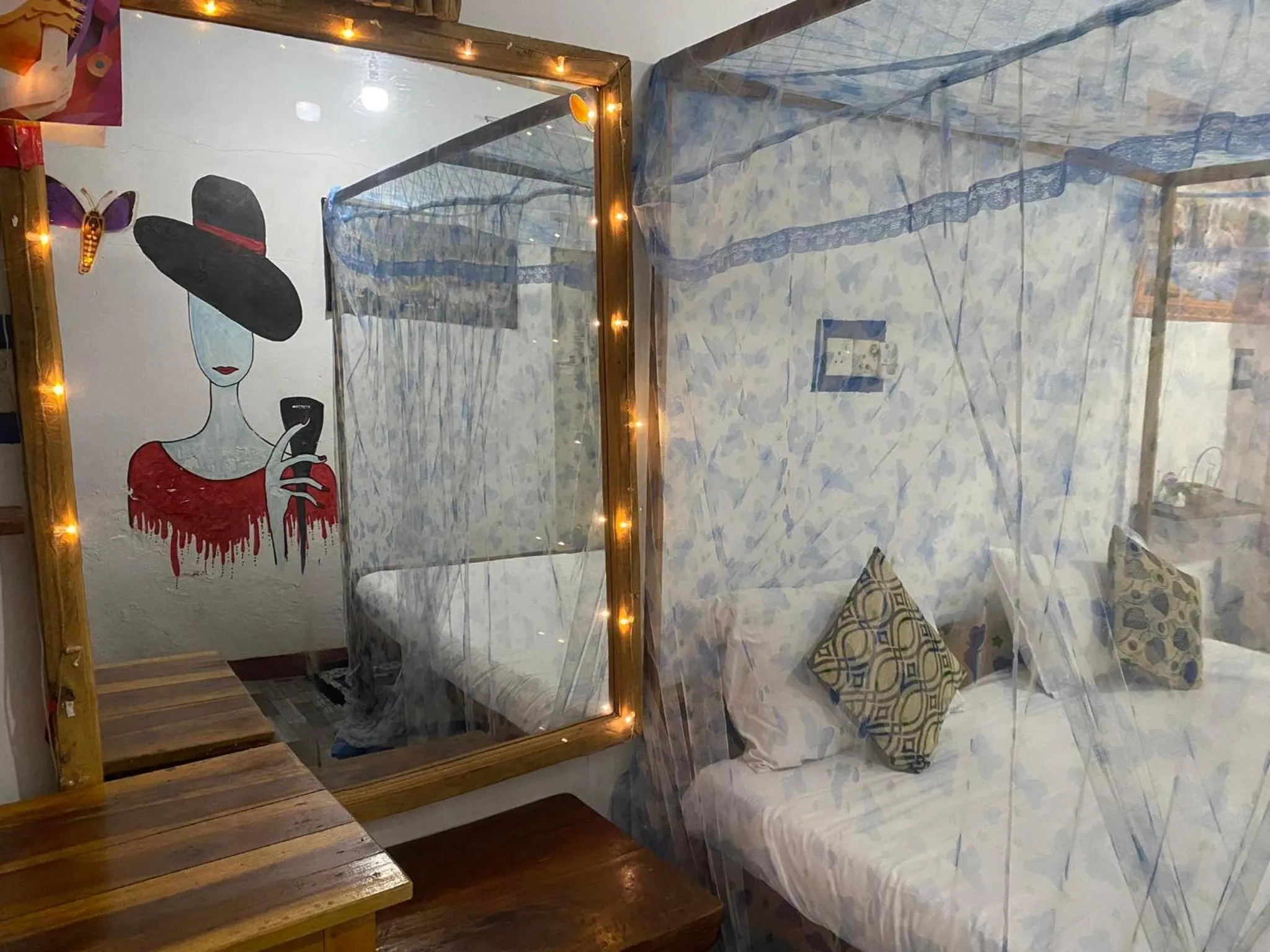 Bed in Star Rest Beach Hotel